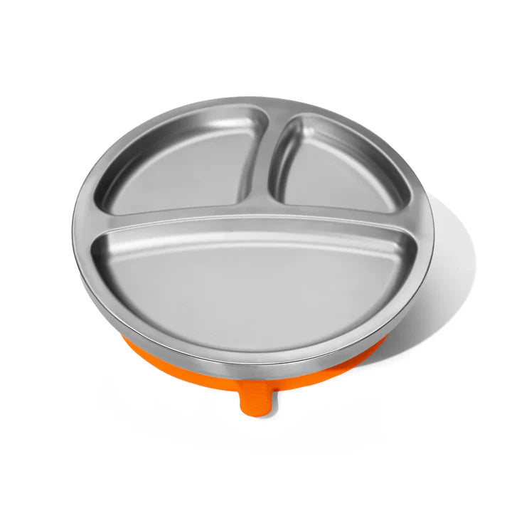 Avanchy Baby Stainless Steel Round Divided Plate | Big