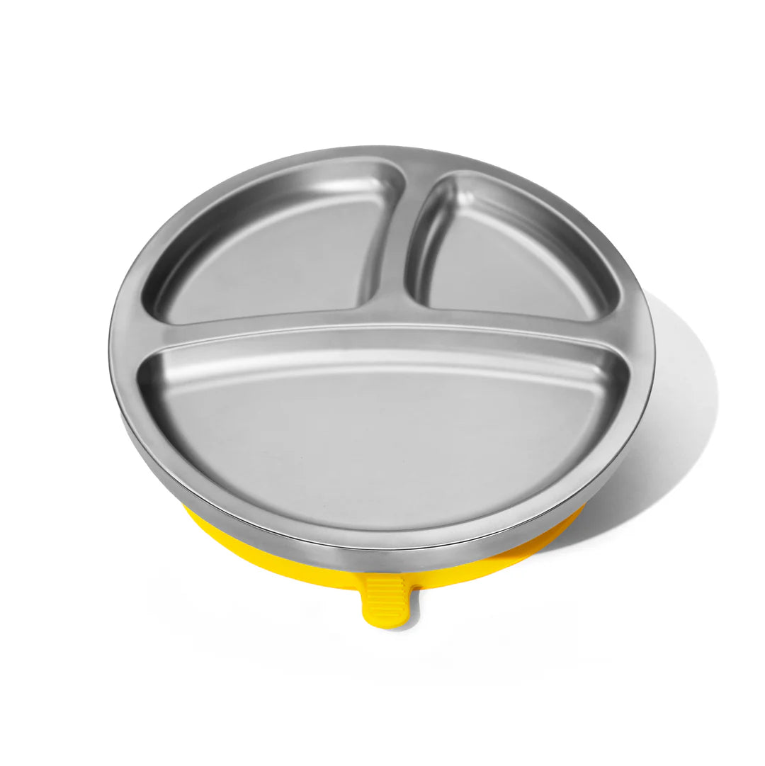 Avanchy Baby Stainless Steel Round Divided Plate | Big