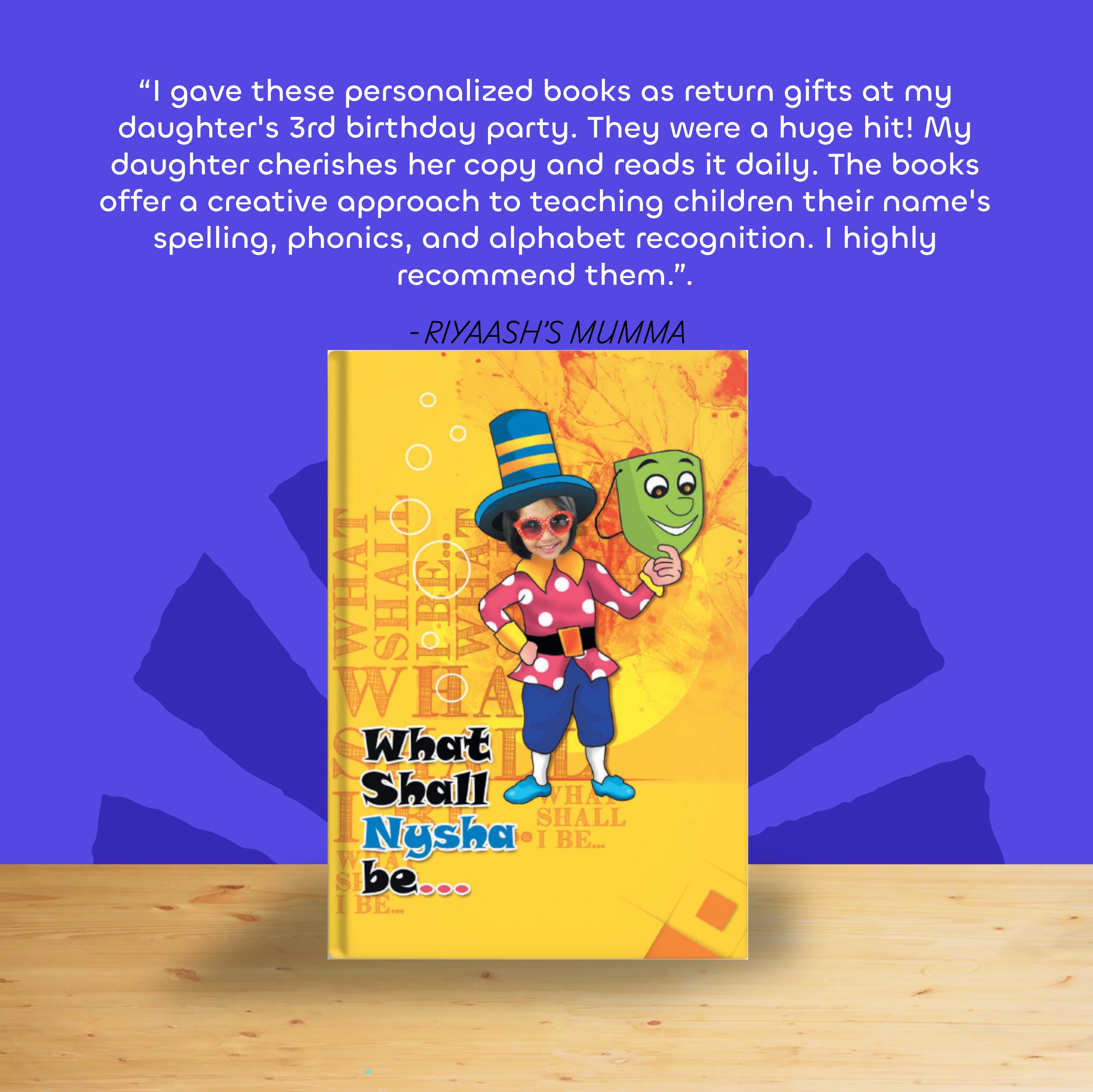 Personalised  Story Book What Shall I Be