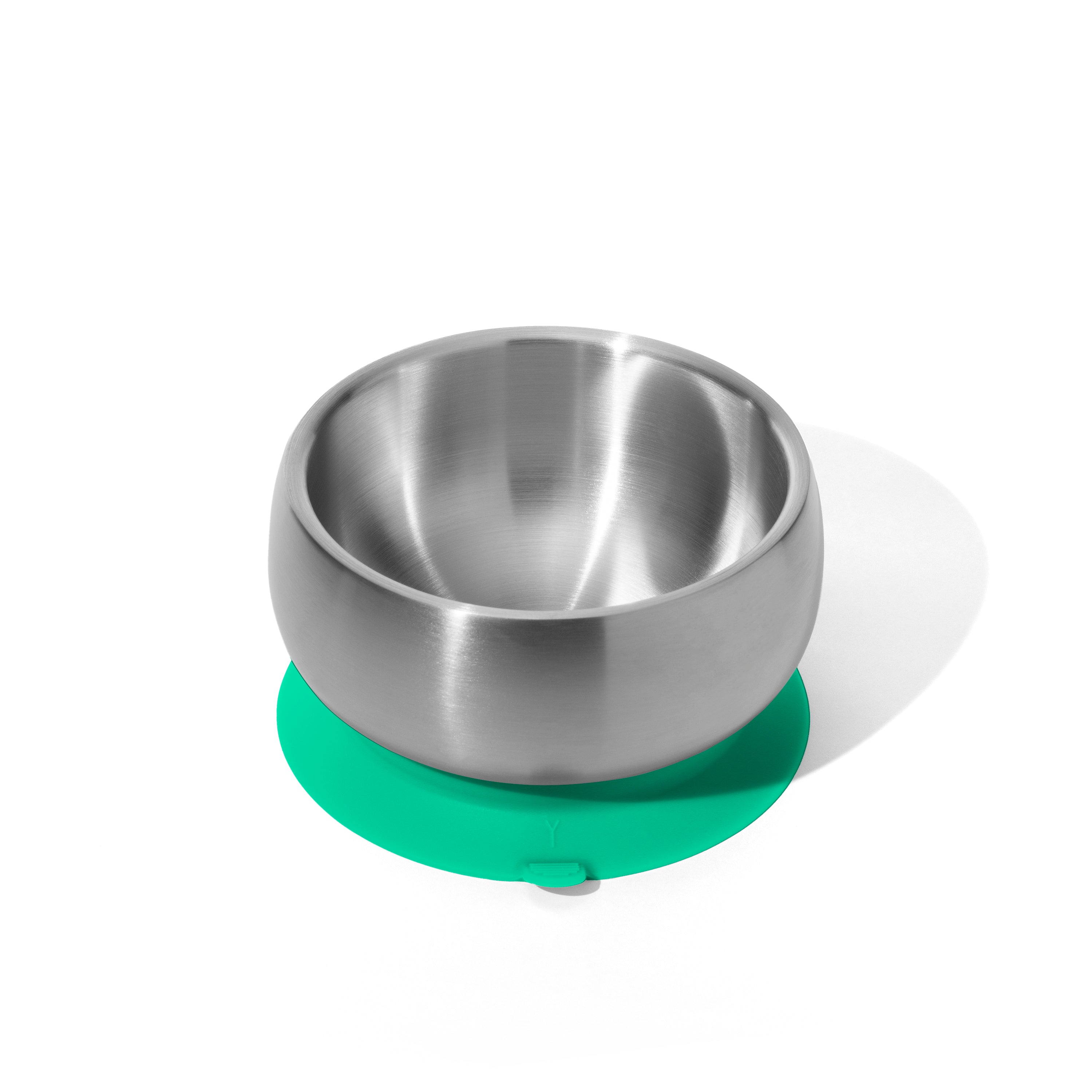 Avanchy Stainless Steel Baby Bowl With Lid - Green