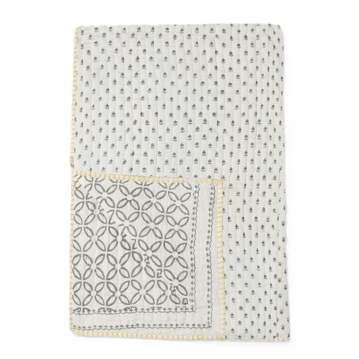Reversible Mulmul Quilt Hand-Block Printed