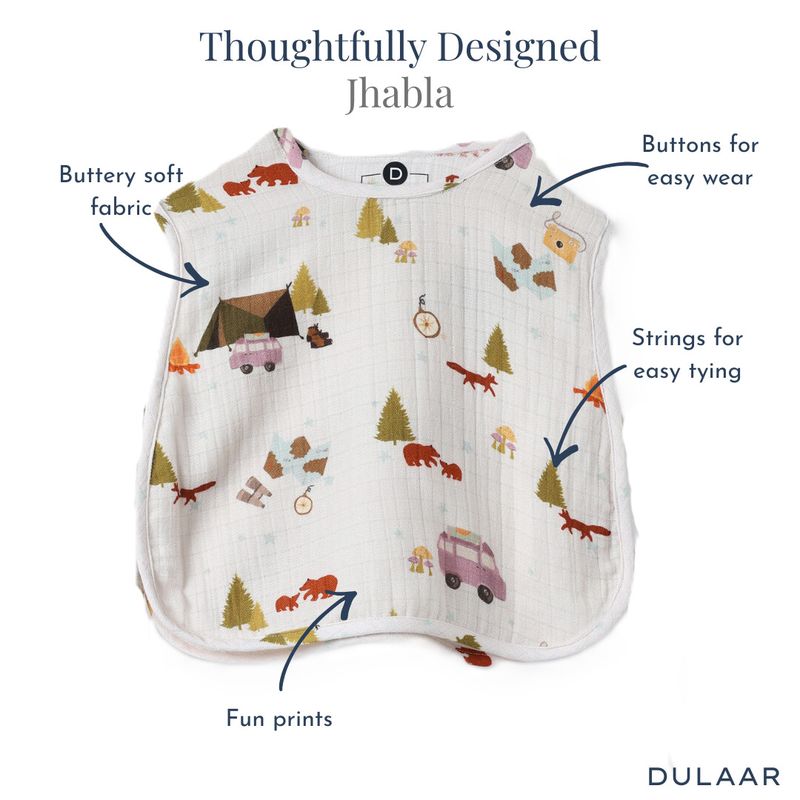 Organic Muslin Jhabla (Set of 3)