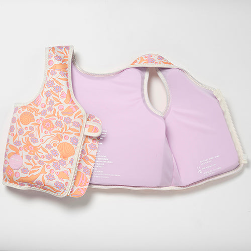 SUNNYLiFE Kids Swim Vest  Ocean Magic Pink