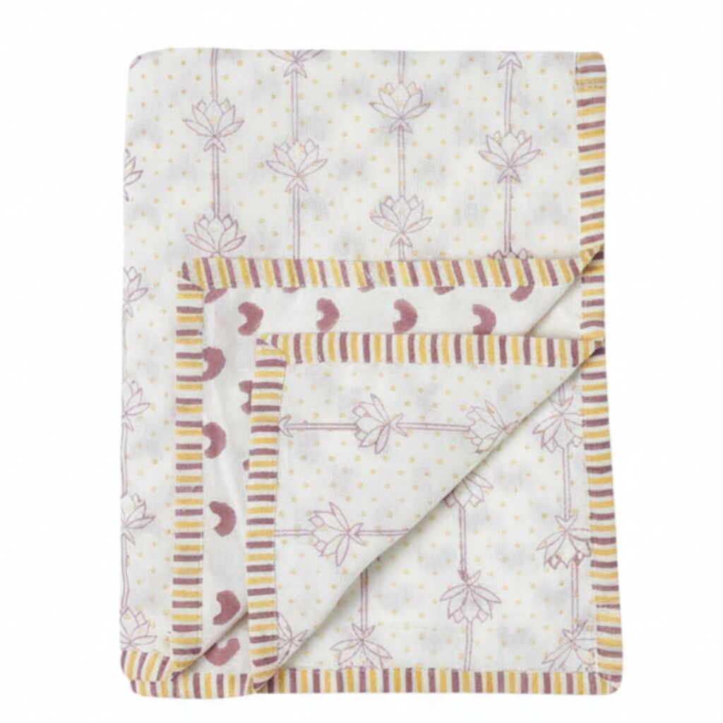 Mulmul Muslin Dohar | Hand-Block Printed