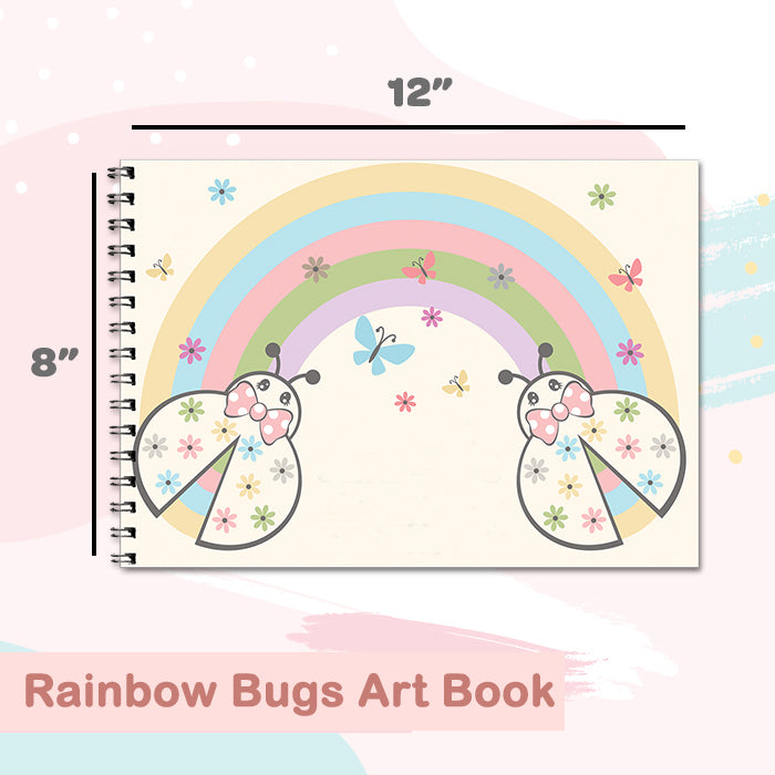 Rainbow Bugs Personalised Art Book