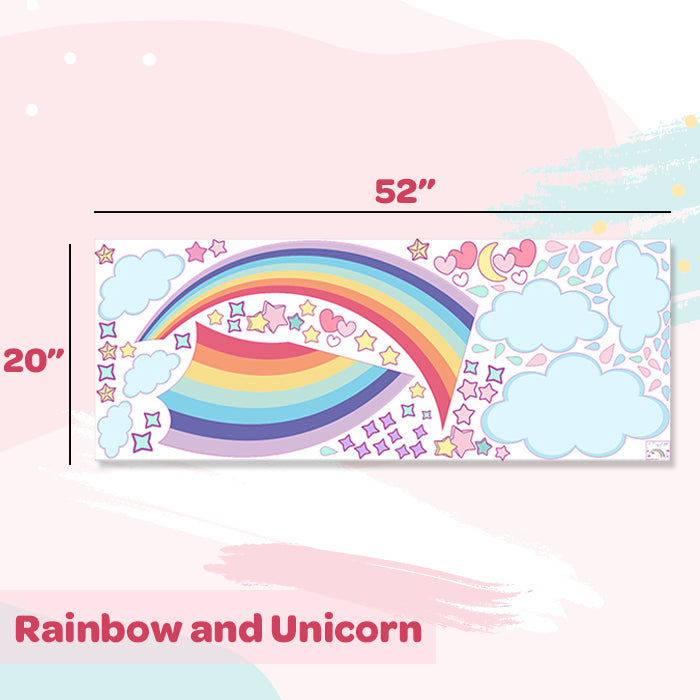 Rainbow & Clouds Wall Stickers For Kids