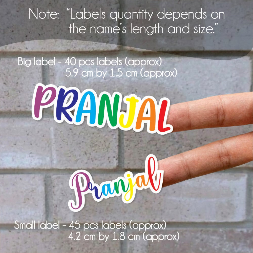 Signature Name Labels
