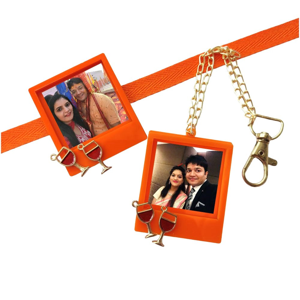 Personalised Photo Frame Fridge Magnet Lumba Pair