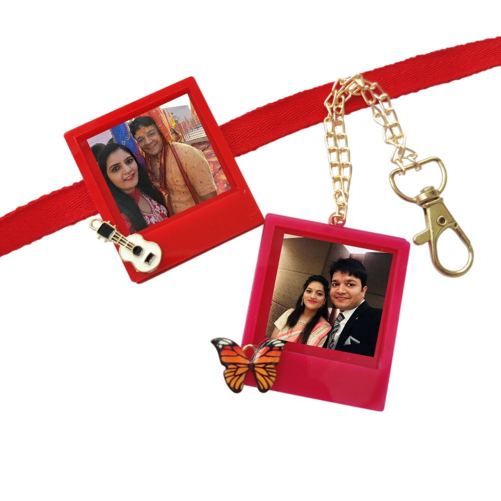 Personalised Photo Frame Fridge Magnet Lumba Pair