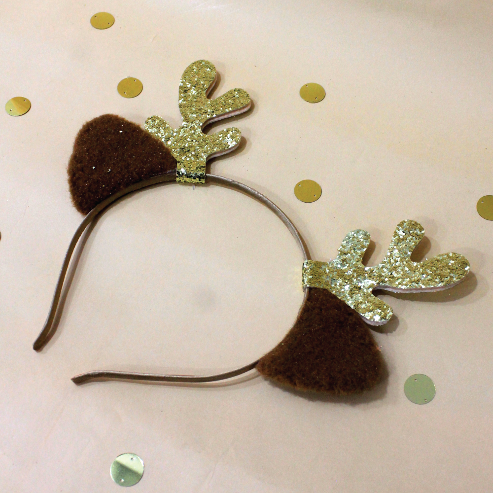 Felt Reindeer Head Band