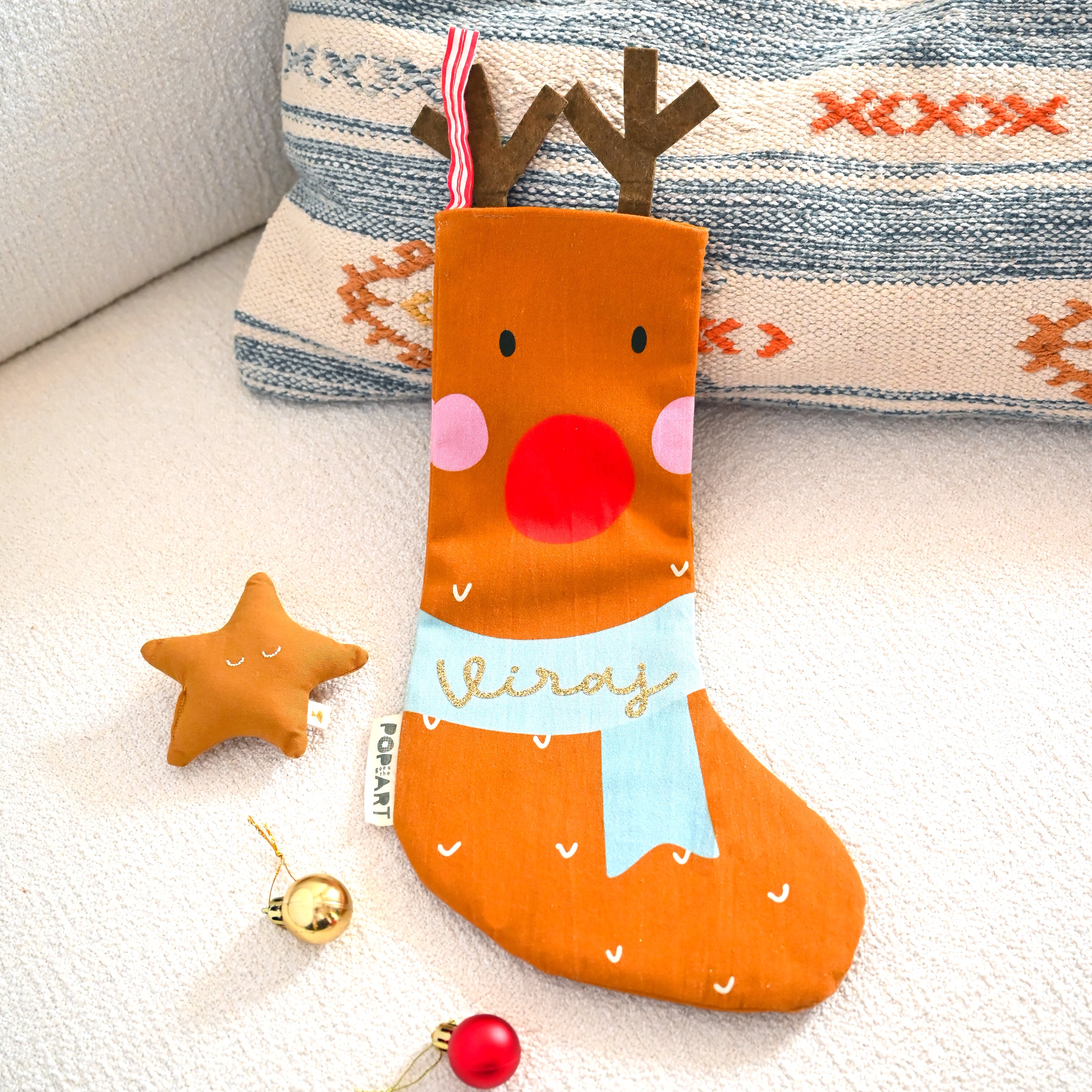 Personalised Stocking - Reindeer