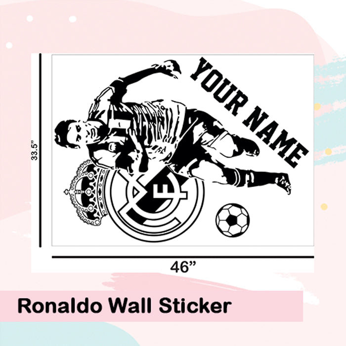 Ronaldo Wall Sticker With Your Name
