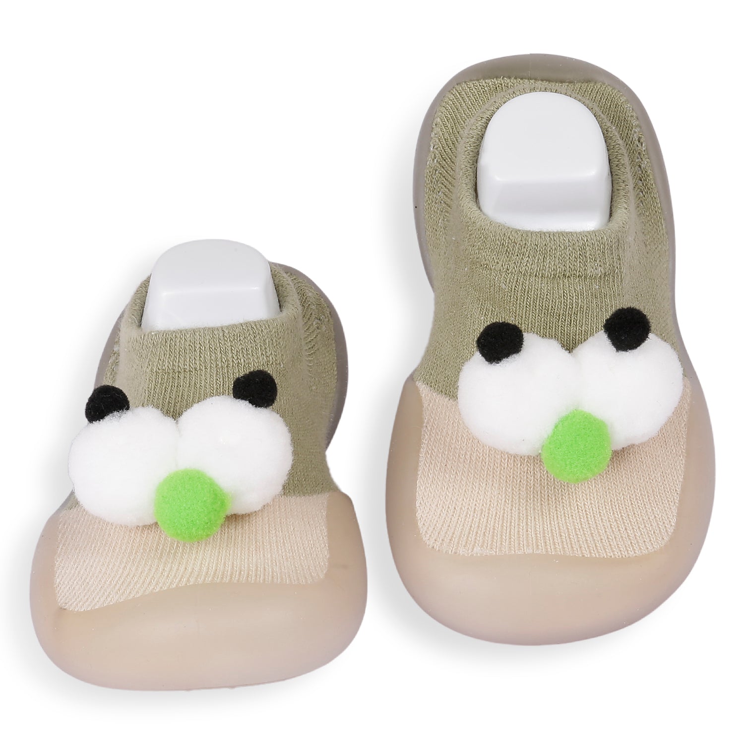 Slip-On Shoes 3D Eyes Green - Baby Moo