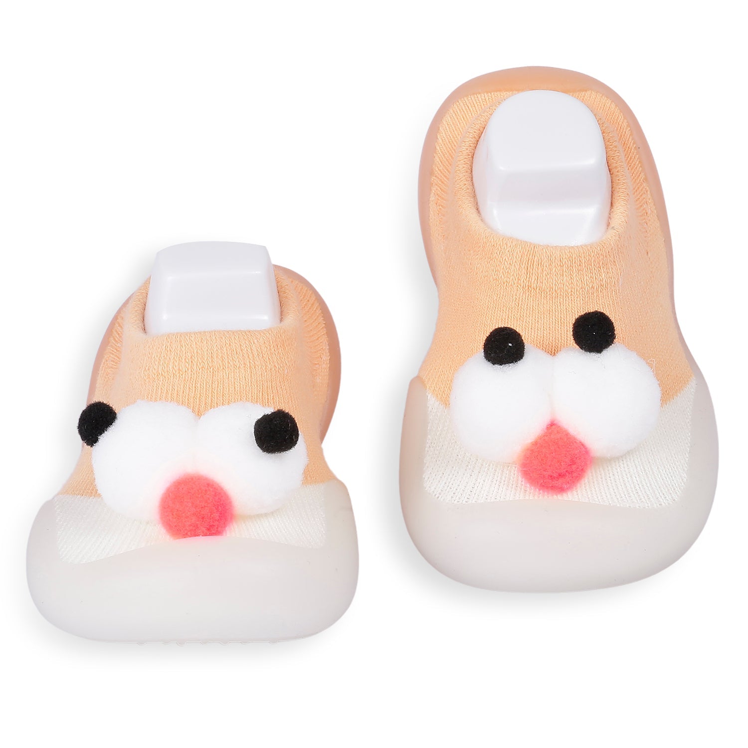 Slip-On Shoes 3D Eyes Peach - Baby Moo