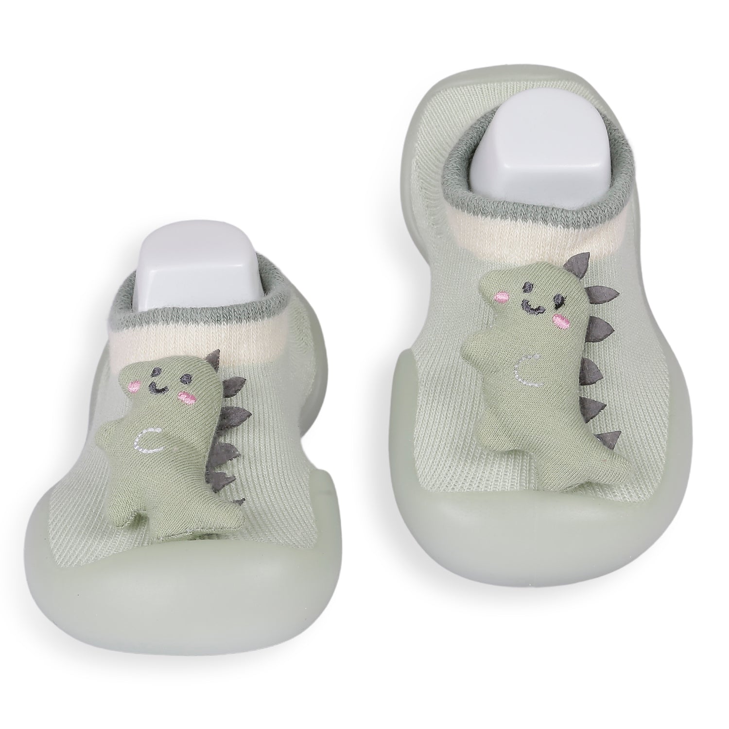 Slip-On Shoes 3D Dinosaur Green - Baby Moo