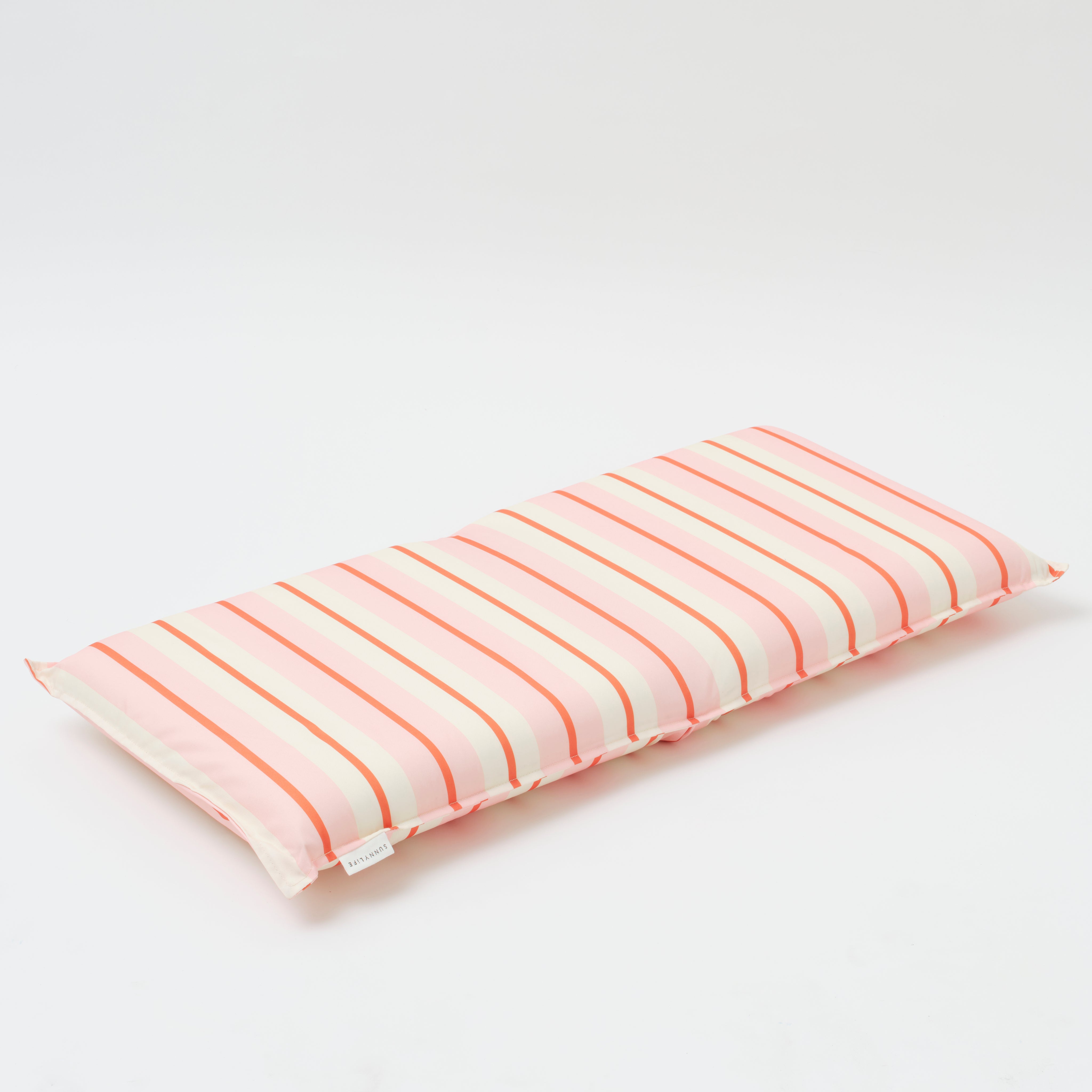 Folding Seat Summer Stripe Strawberry Sorbet