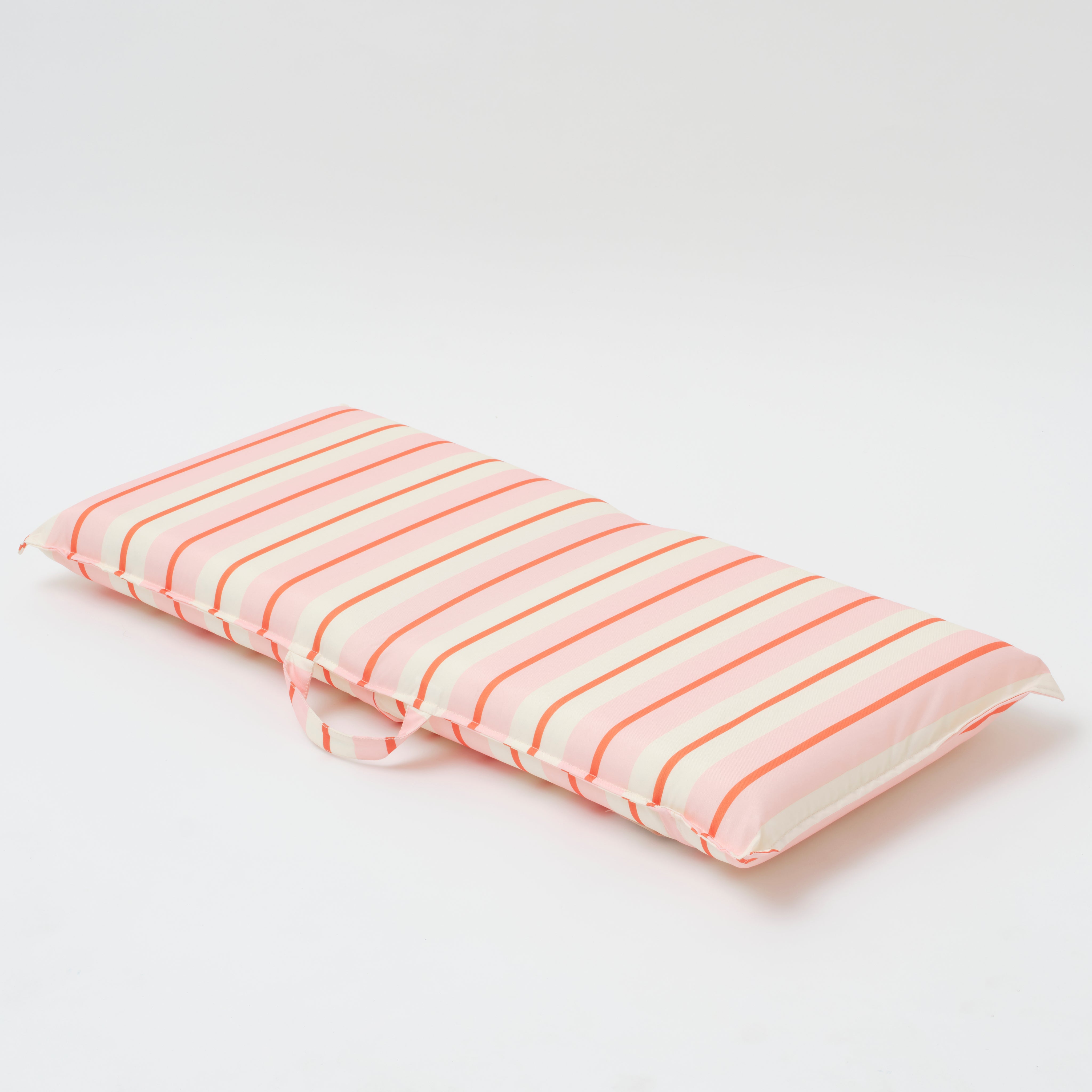 Folding Seat Summer Stripe Strawberry Sorbet