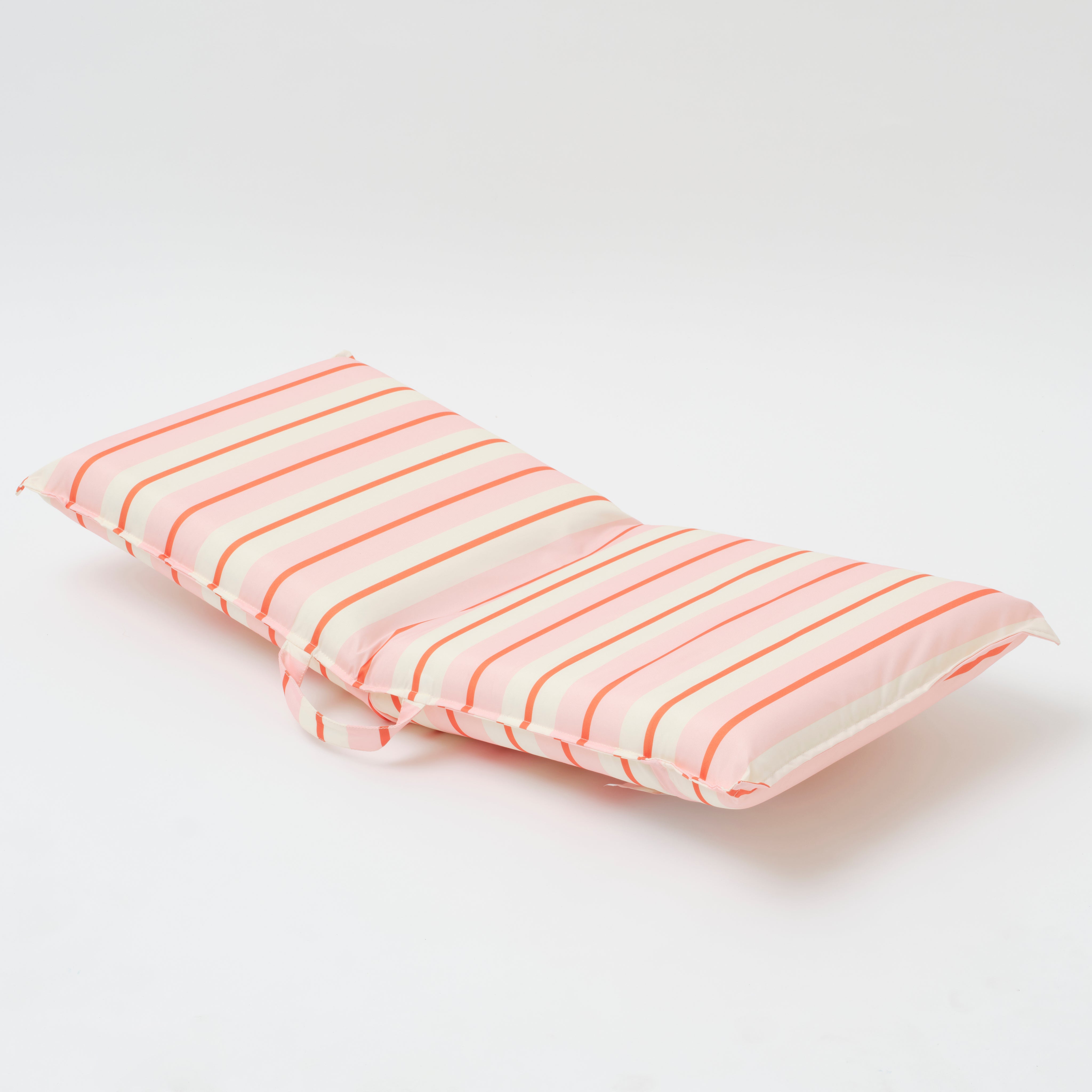 Folding Seat Summer Stripe Strawberry Sorbet