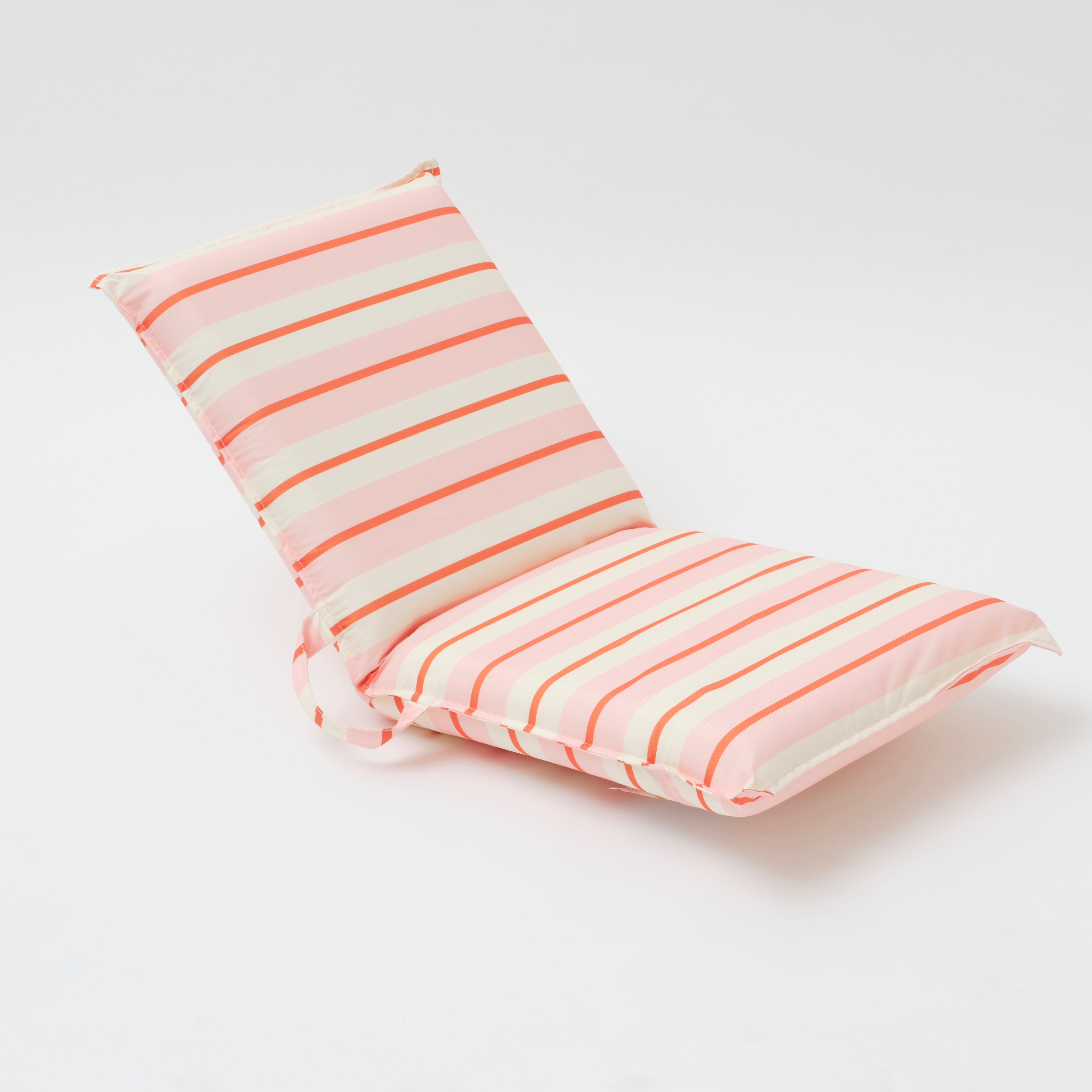 Folding Seat Summer Stripe Strawberry Sorbet