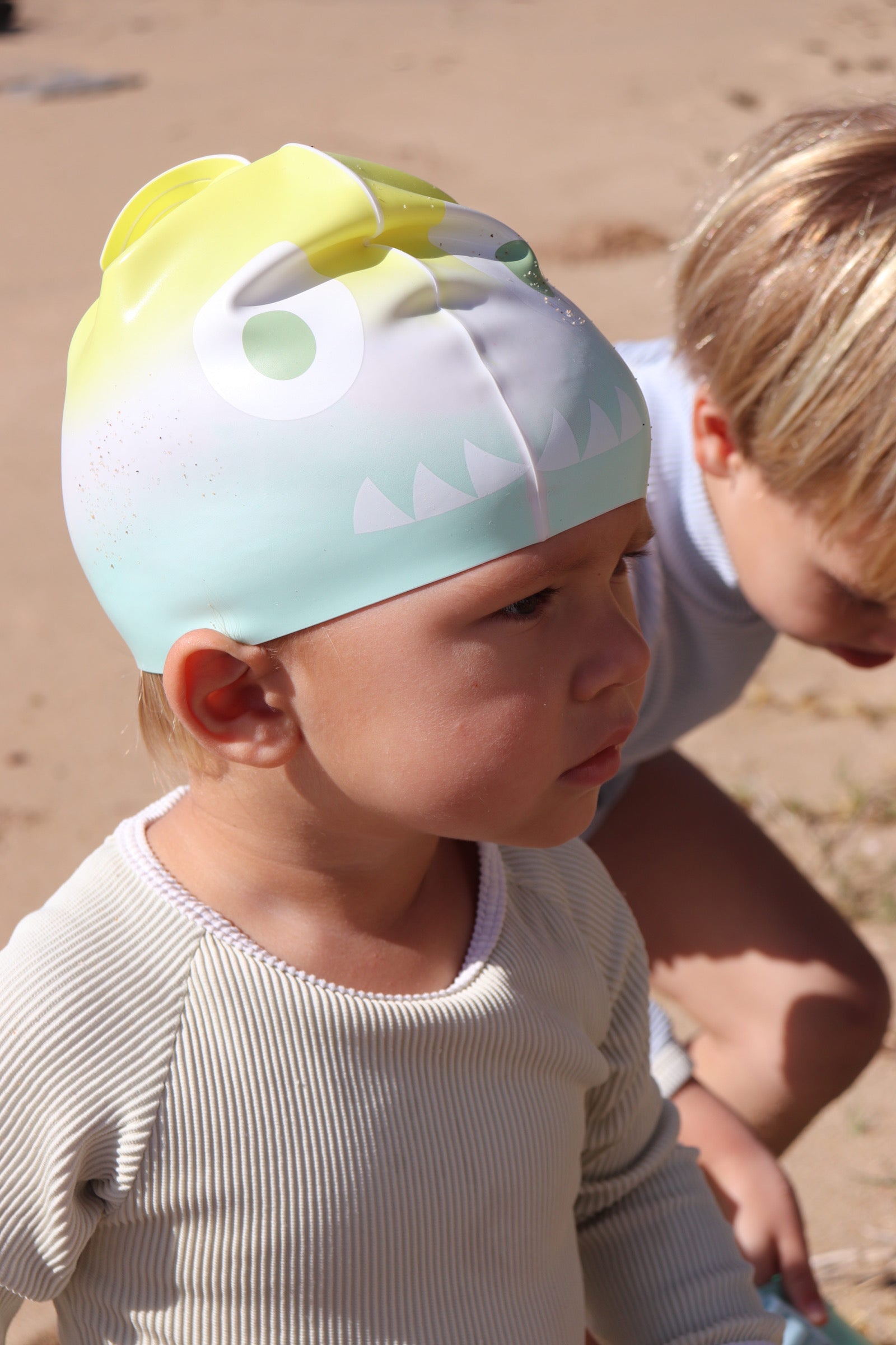 Kids Swimming Cap Salty the Shark Multi