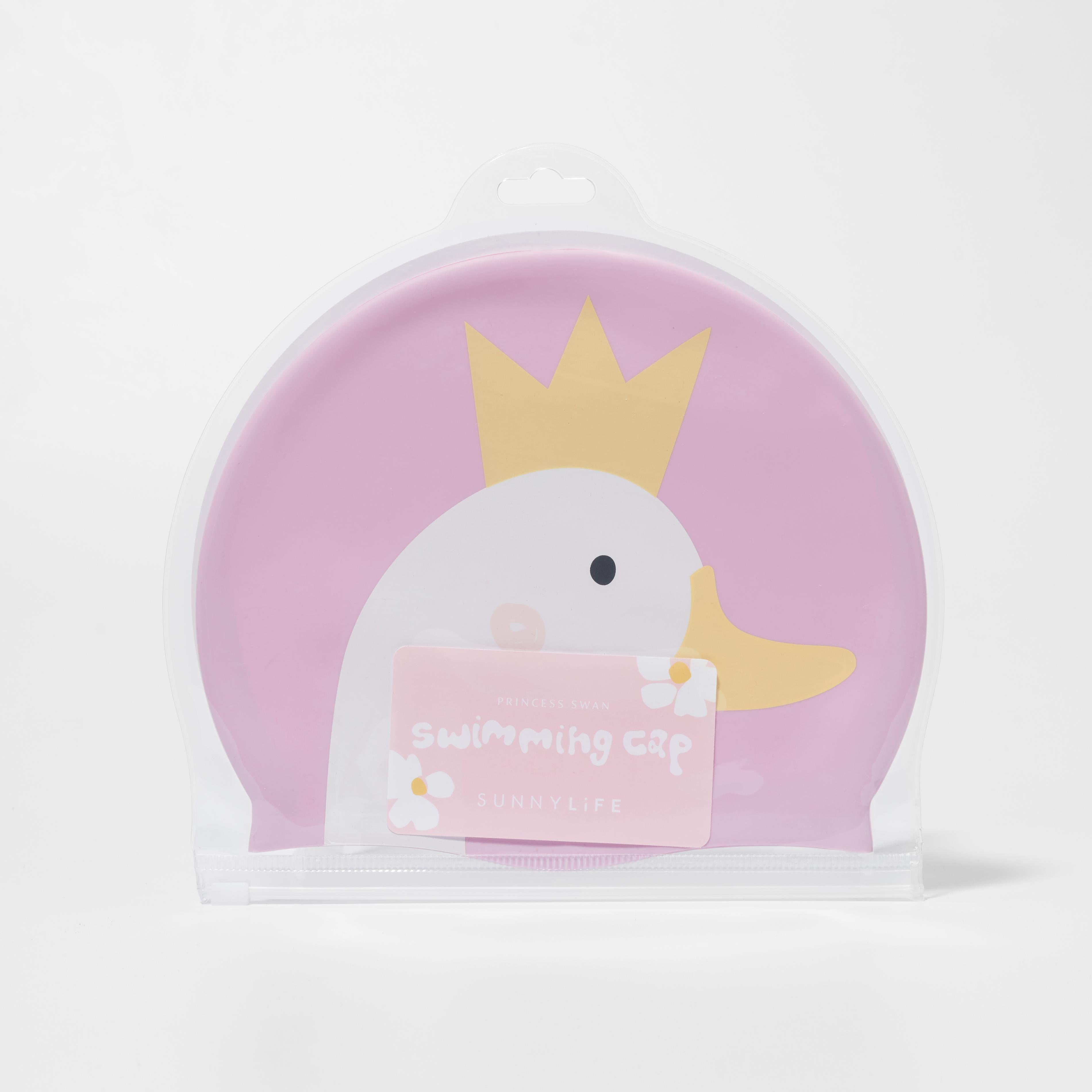 Kids Swimming Cap Princess Swan Multi