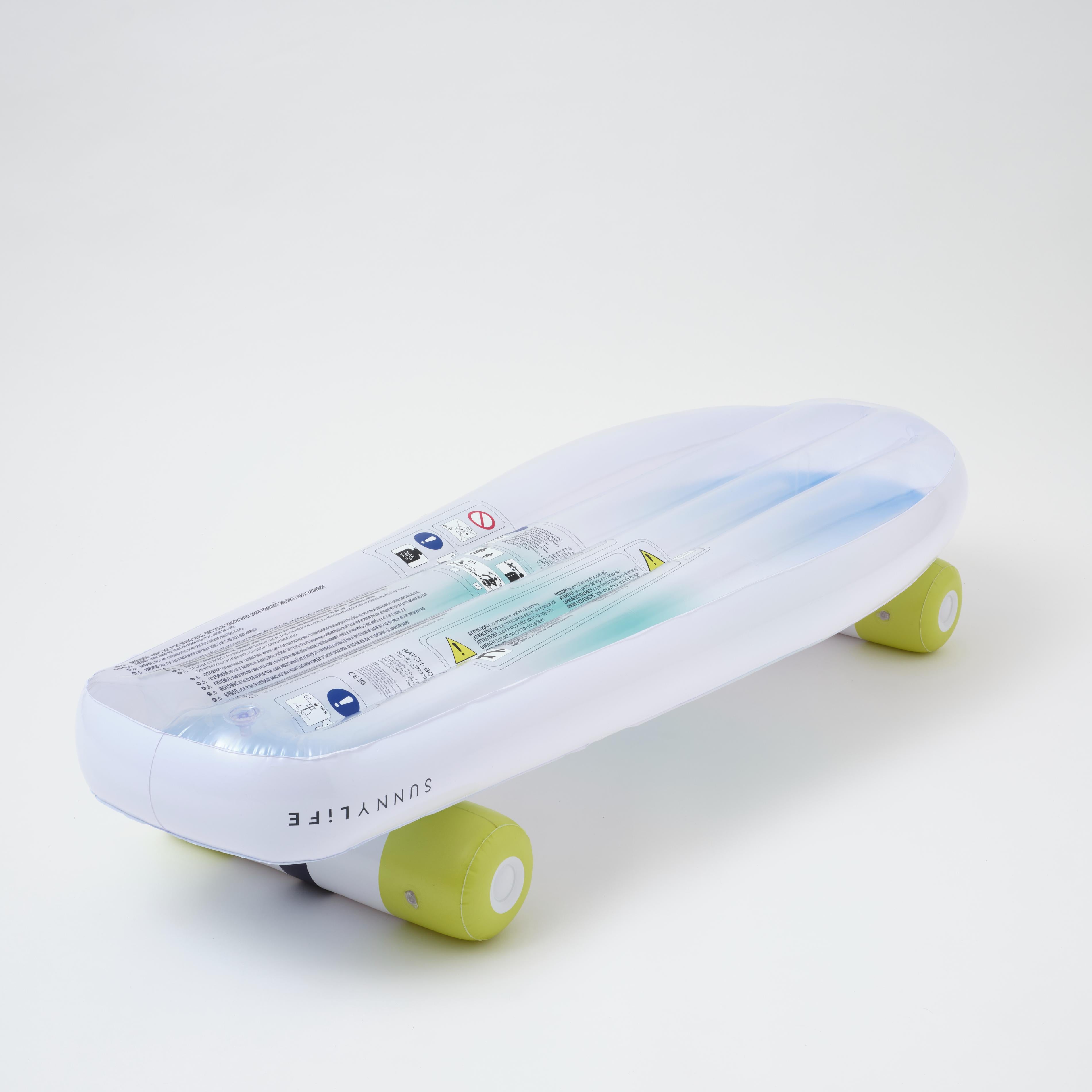 Kids Skateboard Float The Sea Kids Blue-Lime