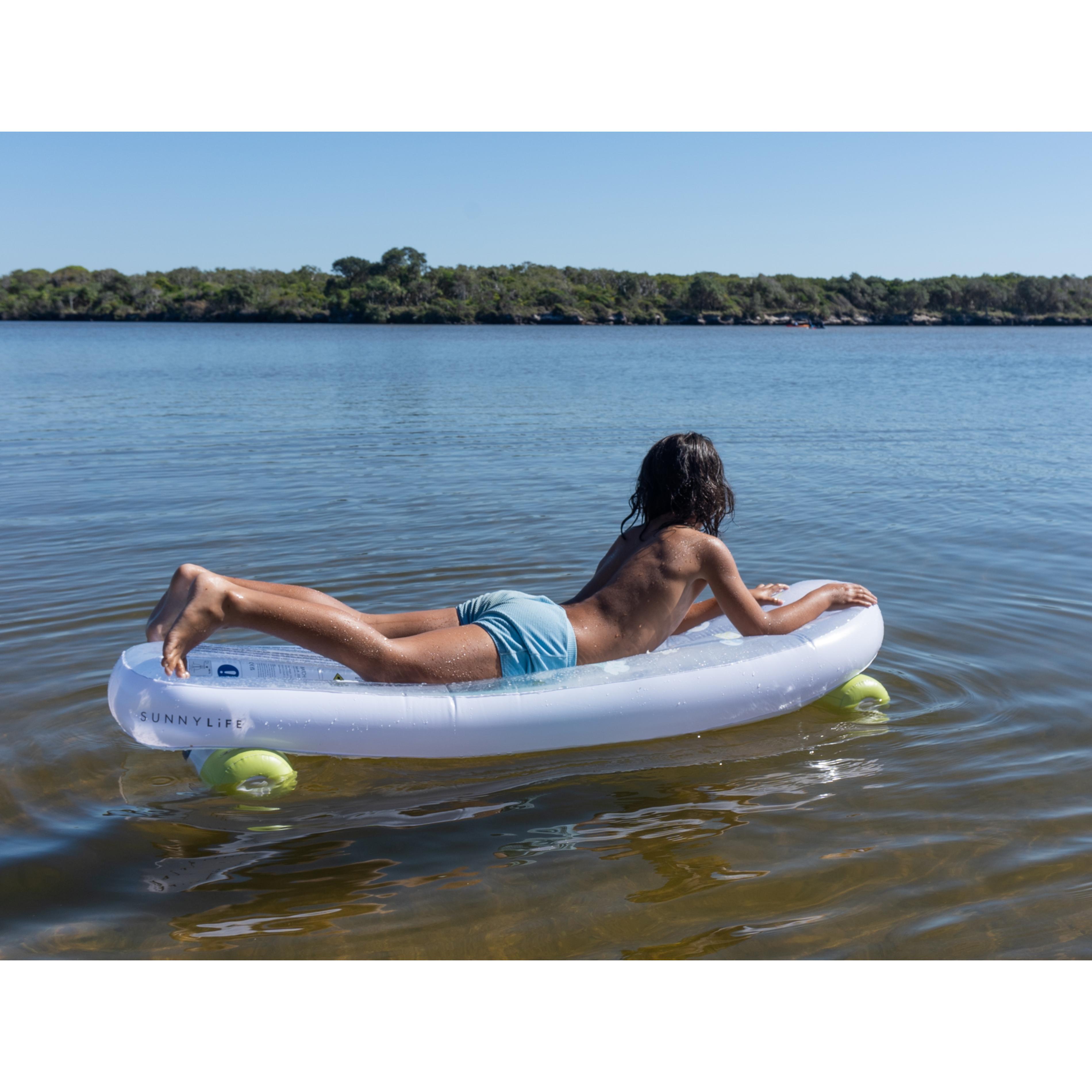 Kids Skateboard Float The Sea Kids Blue-Lime