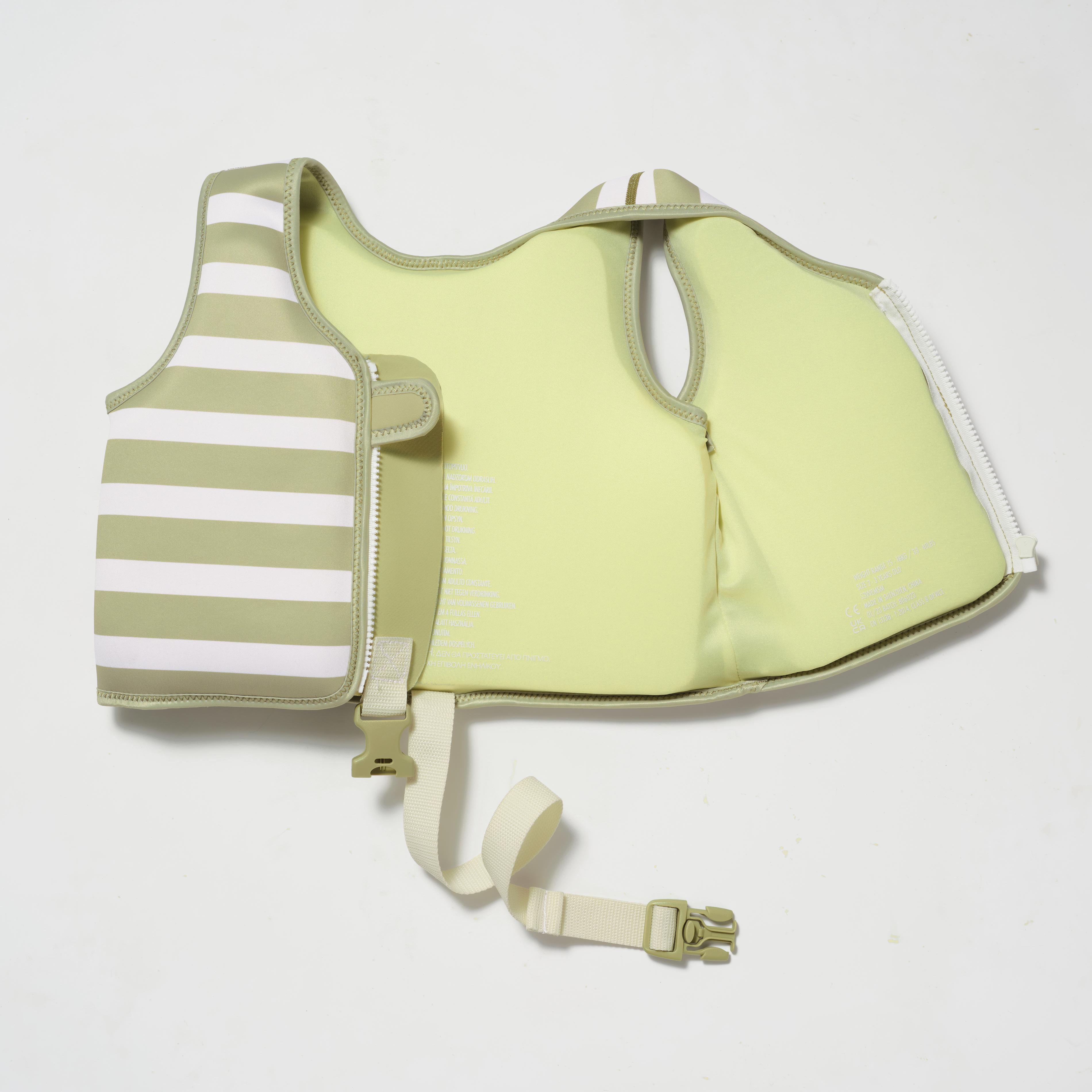 Kids Swim Vest Into The Wild Khaki