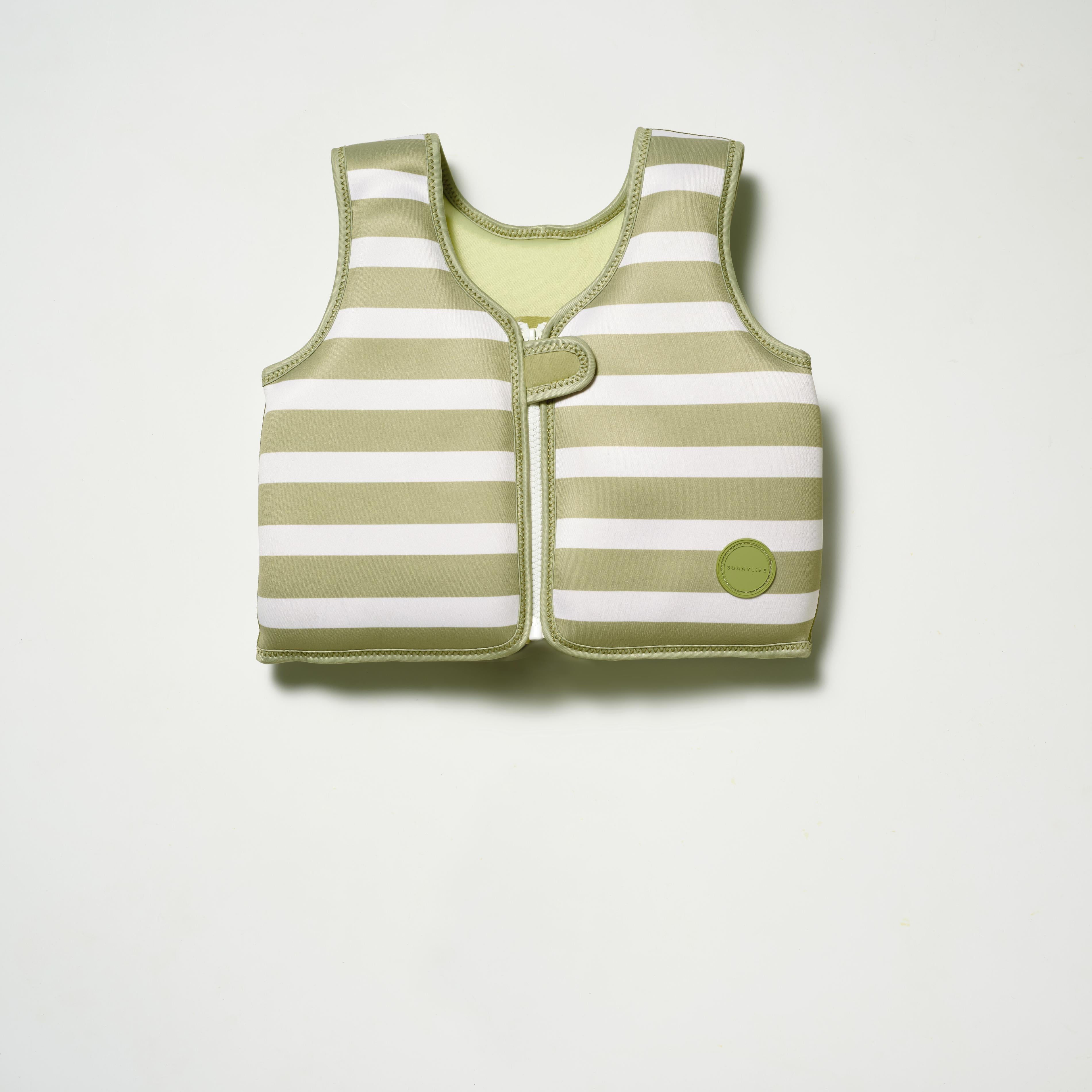 Kids Swim Vest Into The Wild Khaki