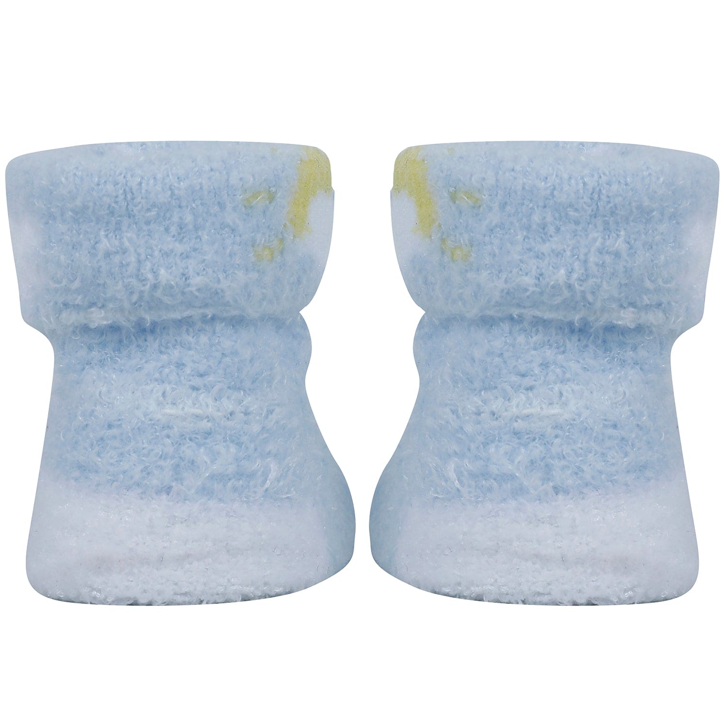 Baby Moo Tortoise stripes Soft Socks Booties Pack of 2 - Blue