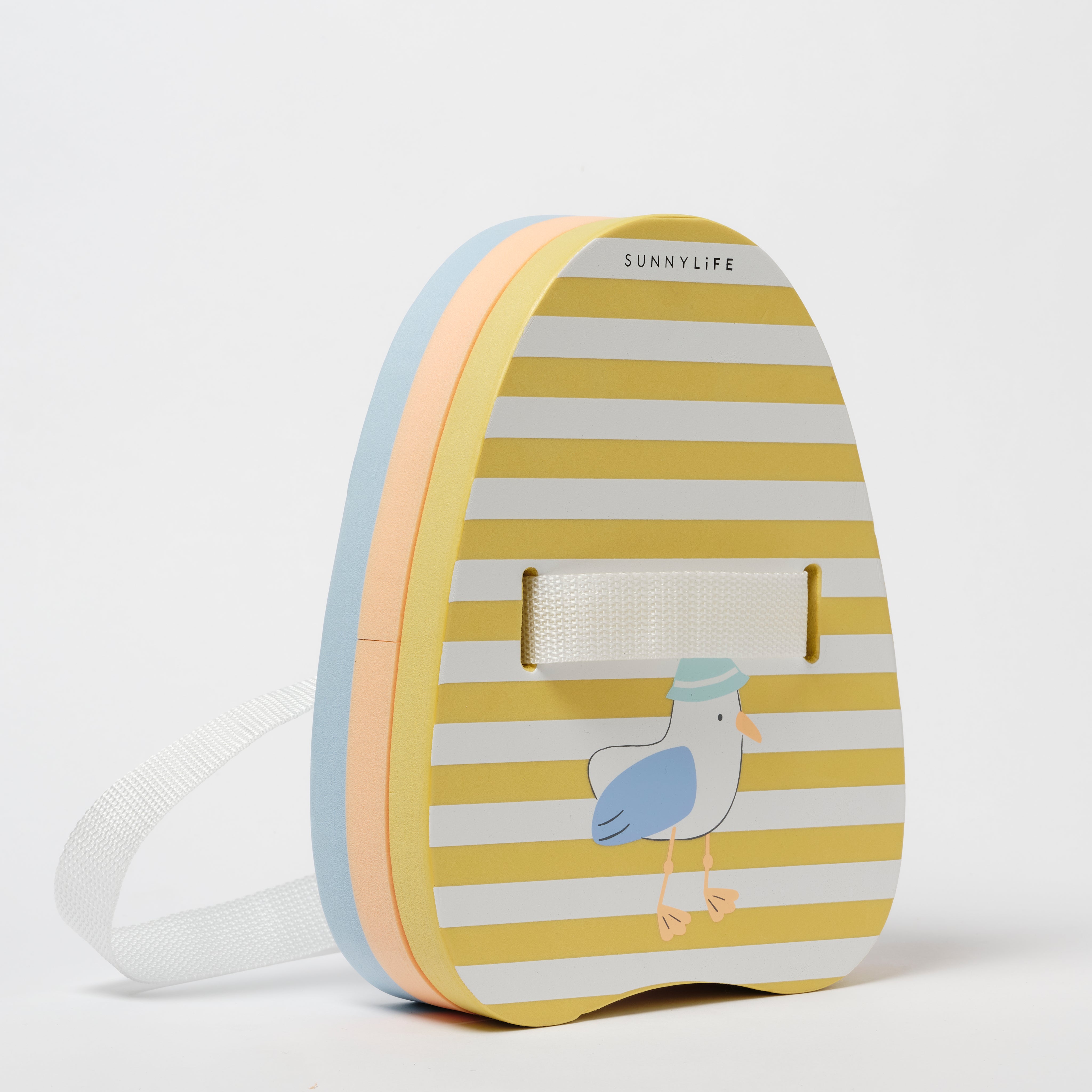 SUNNYLiFE Bubble Back Float Sid the Seagull Mustard Stripe