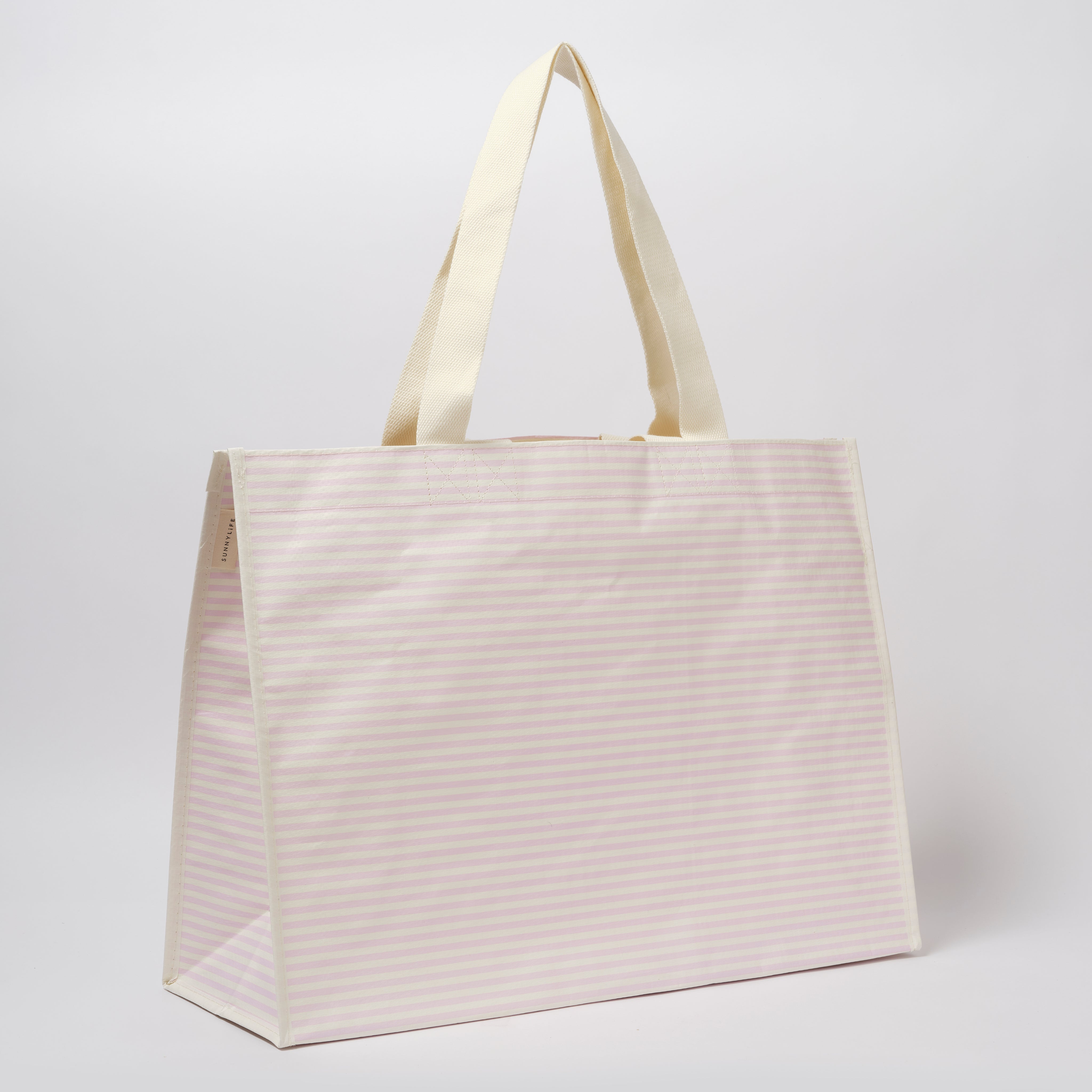 SUNNYLiFE Carryall Beach Bag Lazy Days Pink Stripe