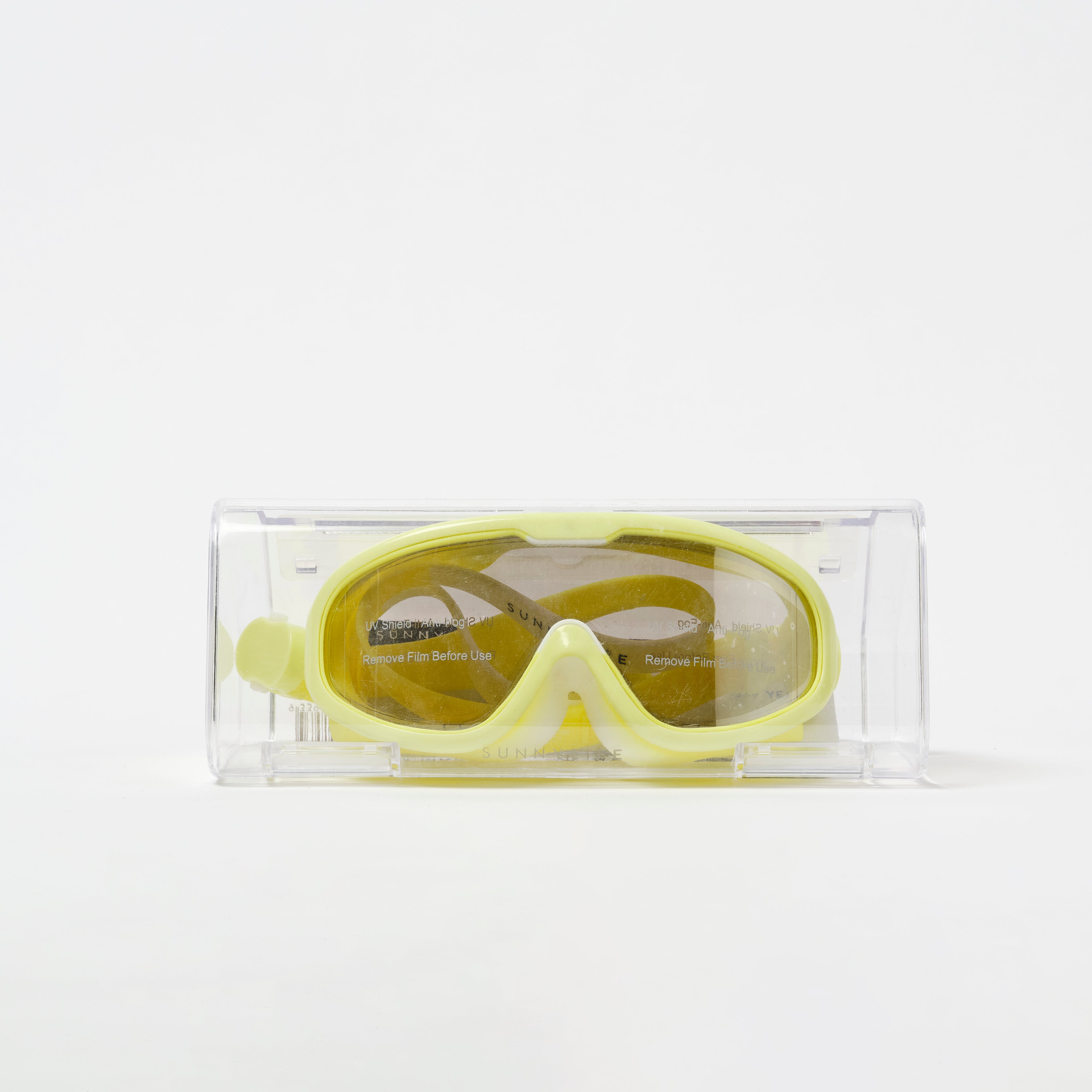 SUNNYLiFE Kids Swim Mask Salty the Shark Neon Yellow