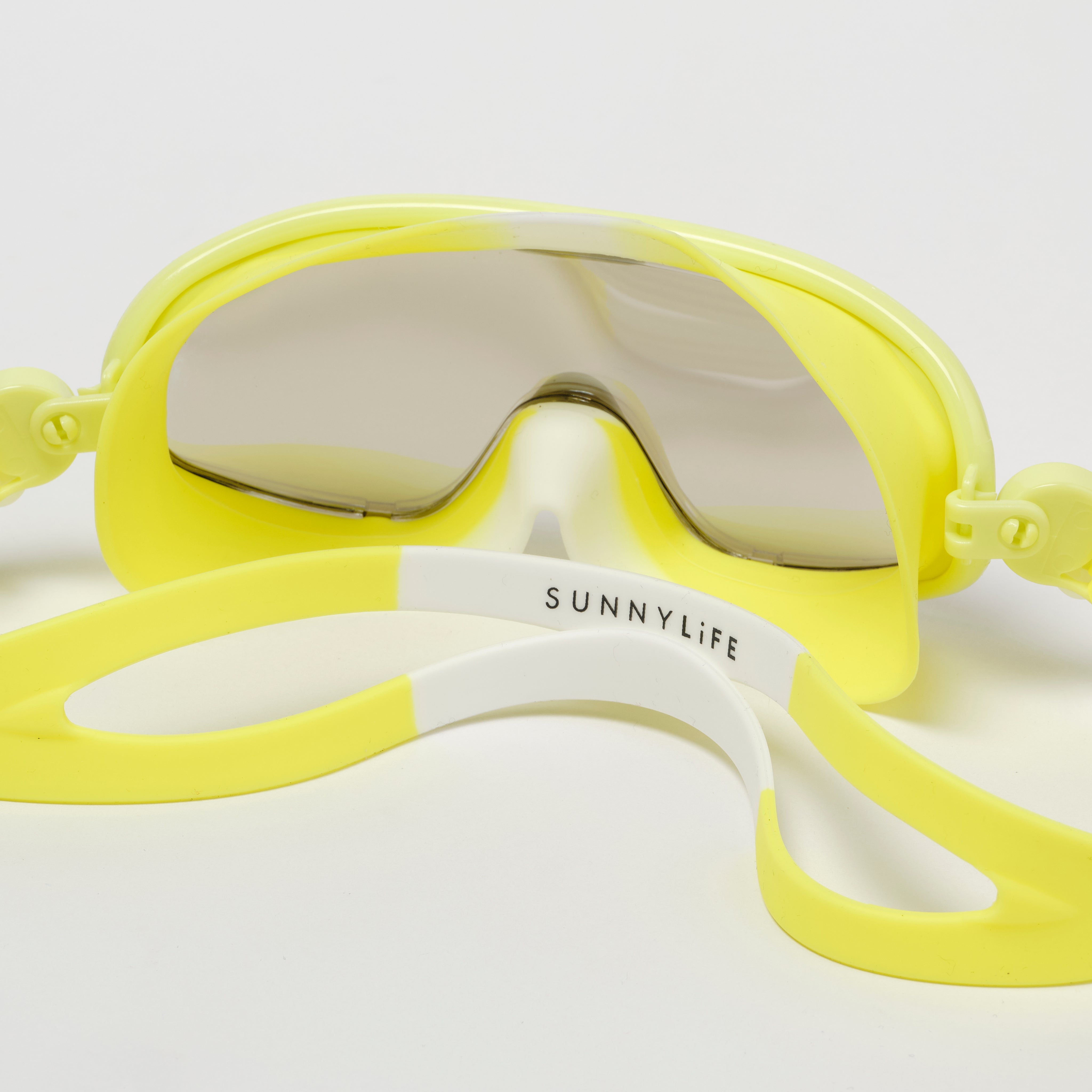 SUNNYLiFE Kids Swim Mask Salty the Shark Neon Yellow