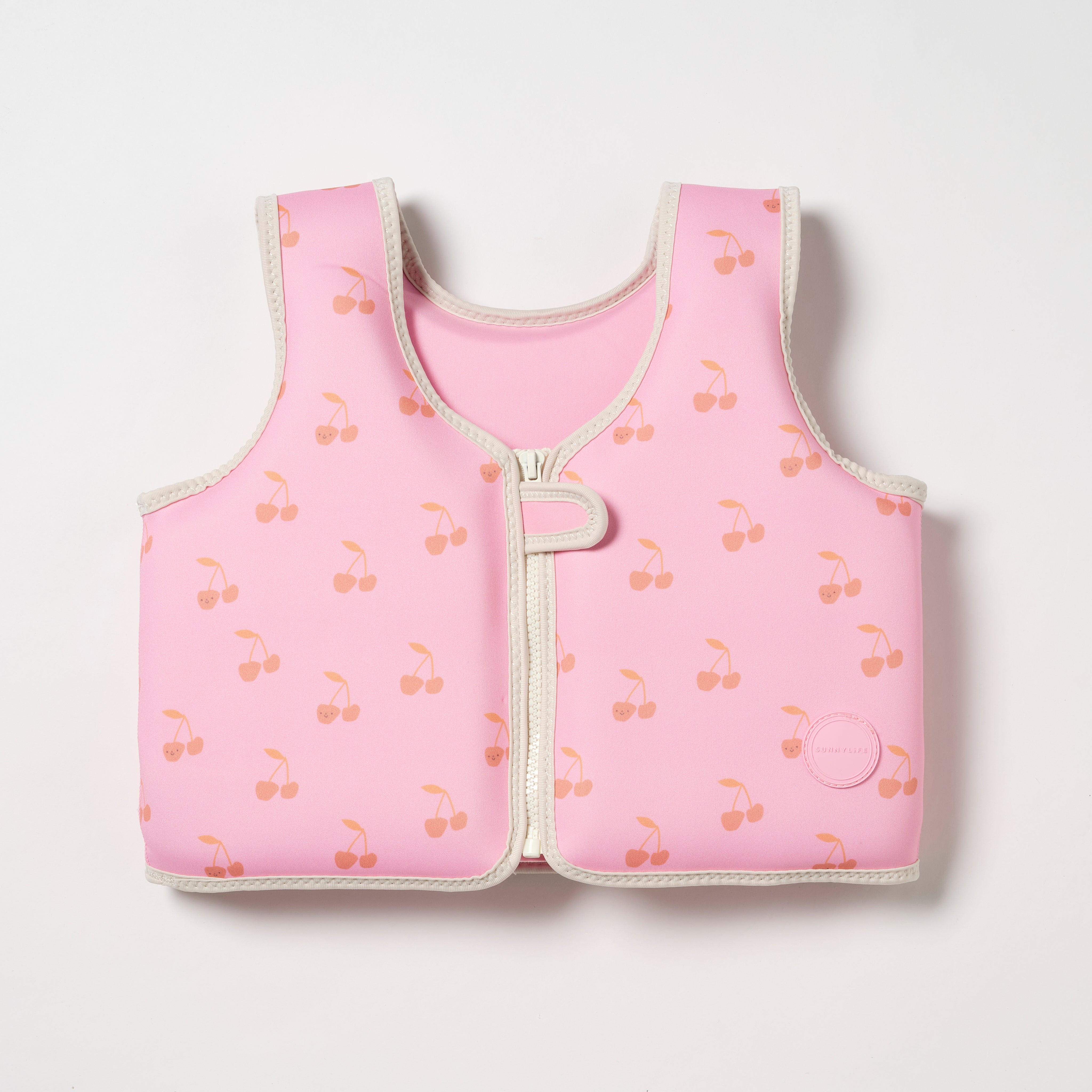 SUNNYLiFE Kids Swim Vest  Cotton Candy Cherry