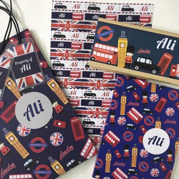 Super Kids Personalised Stationery Hamper - Pack of 5