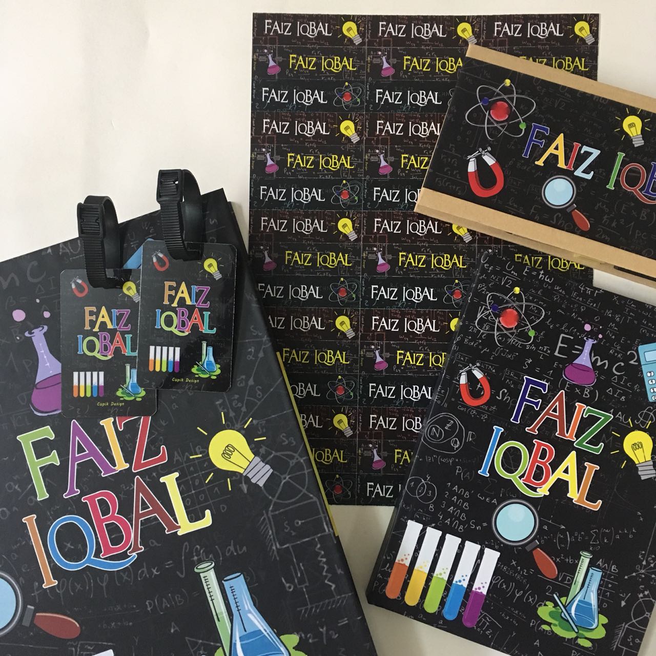 Super Kids Personalised Stationery Hamper - Pack of 5