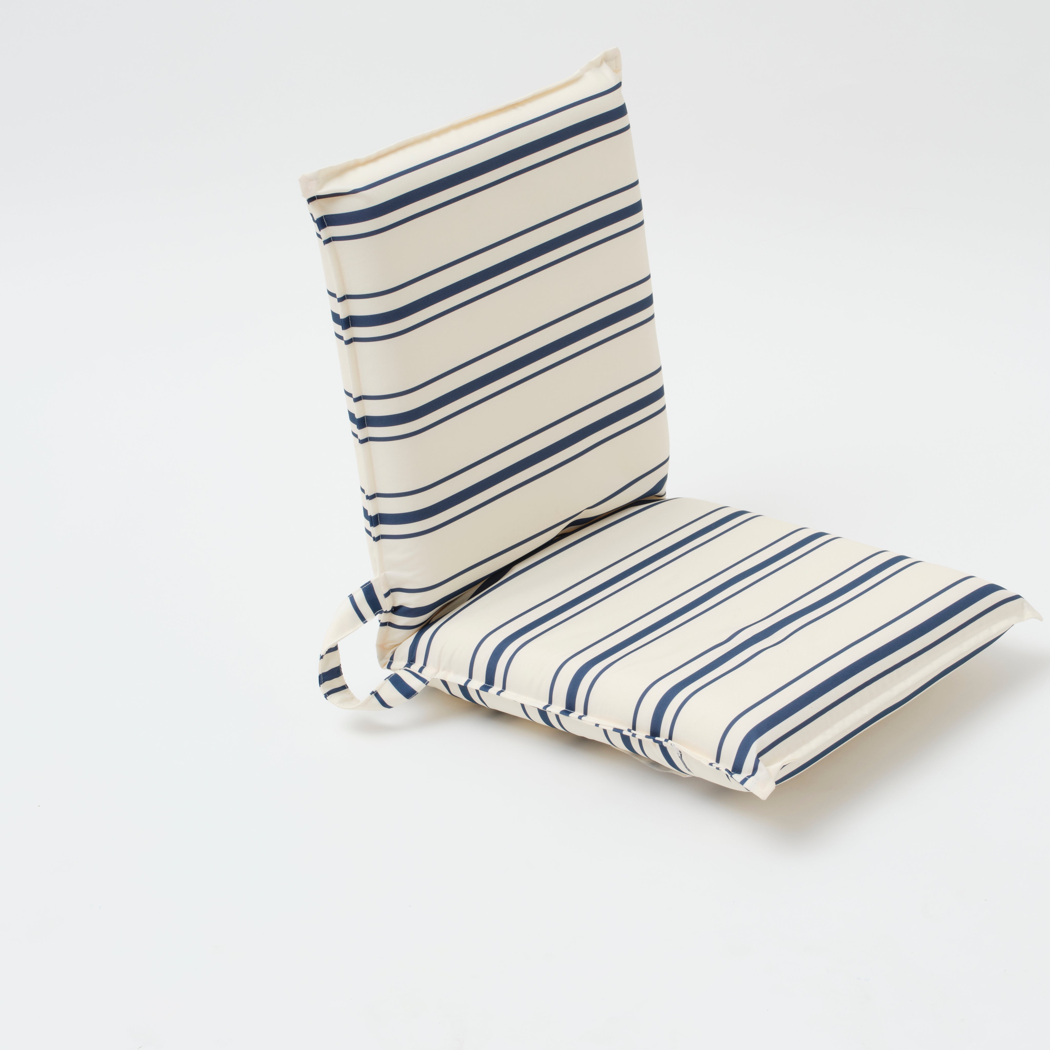 The Resort Lean Back Beach Chair Coastal Blue