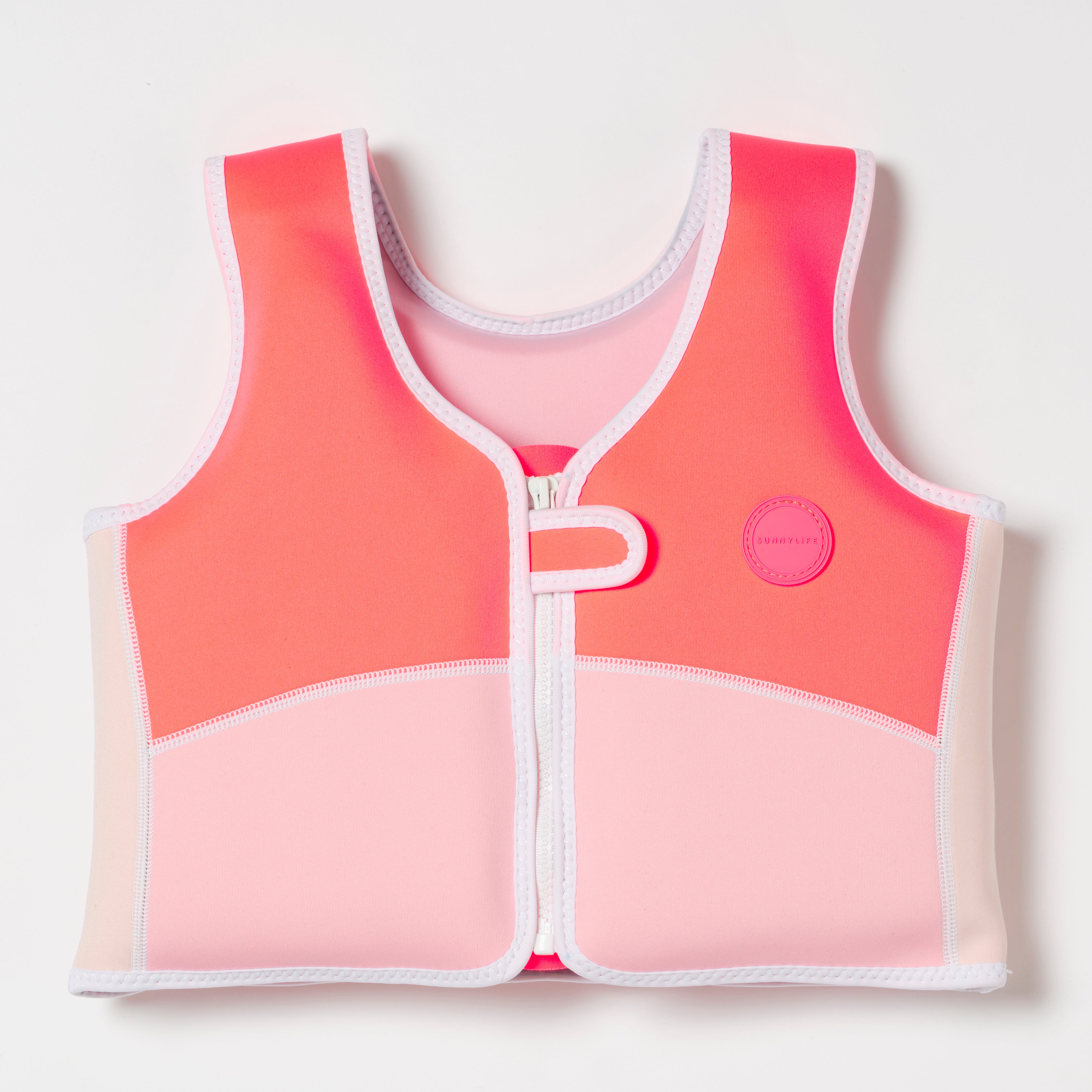 SUNNYLiFE Melody the Mermaid Swim Vest  Neon Strawberry