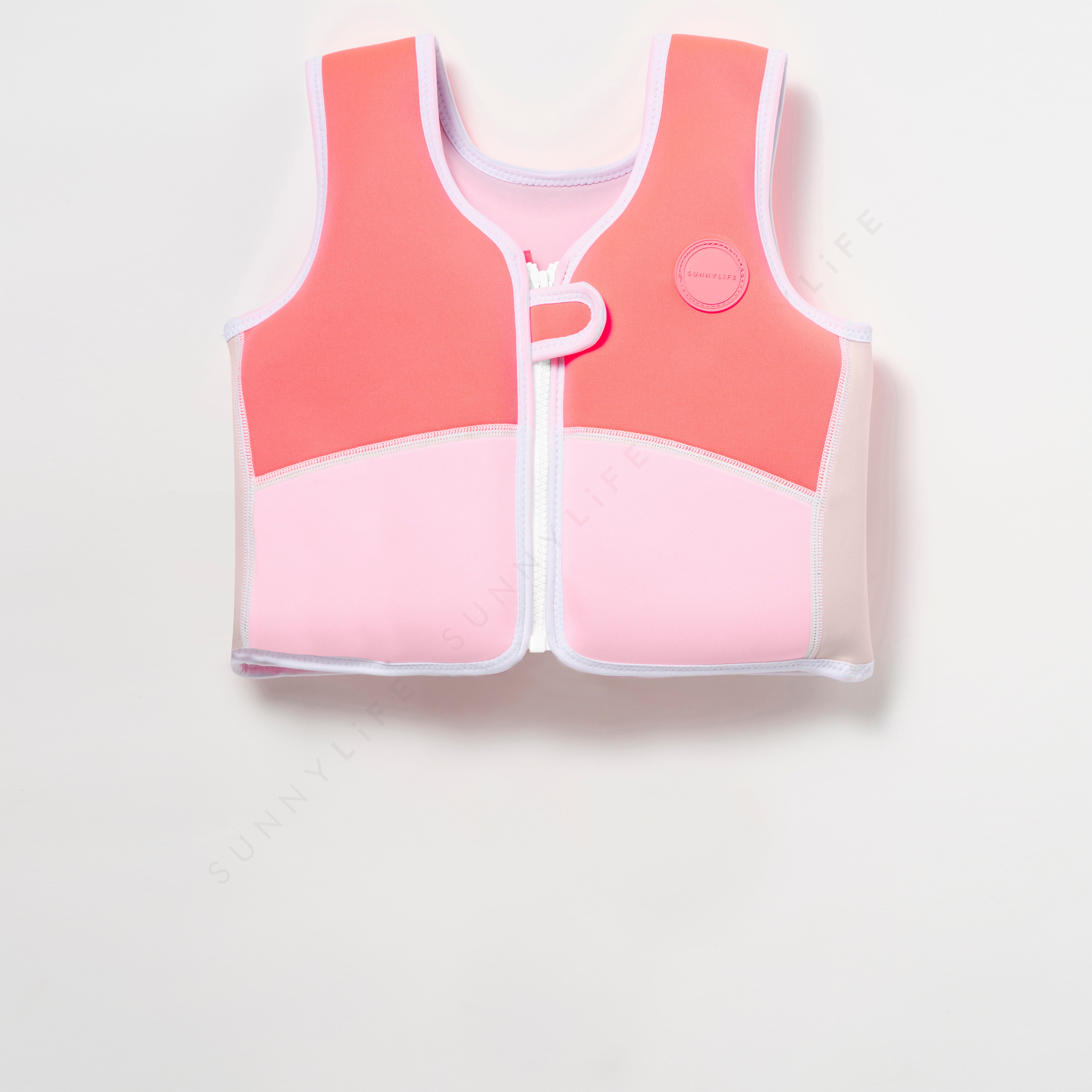 Melody the Mermaid Swim Vest 1-2 Neon Strawberry