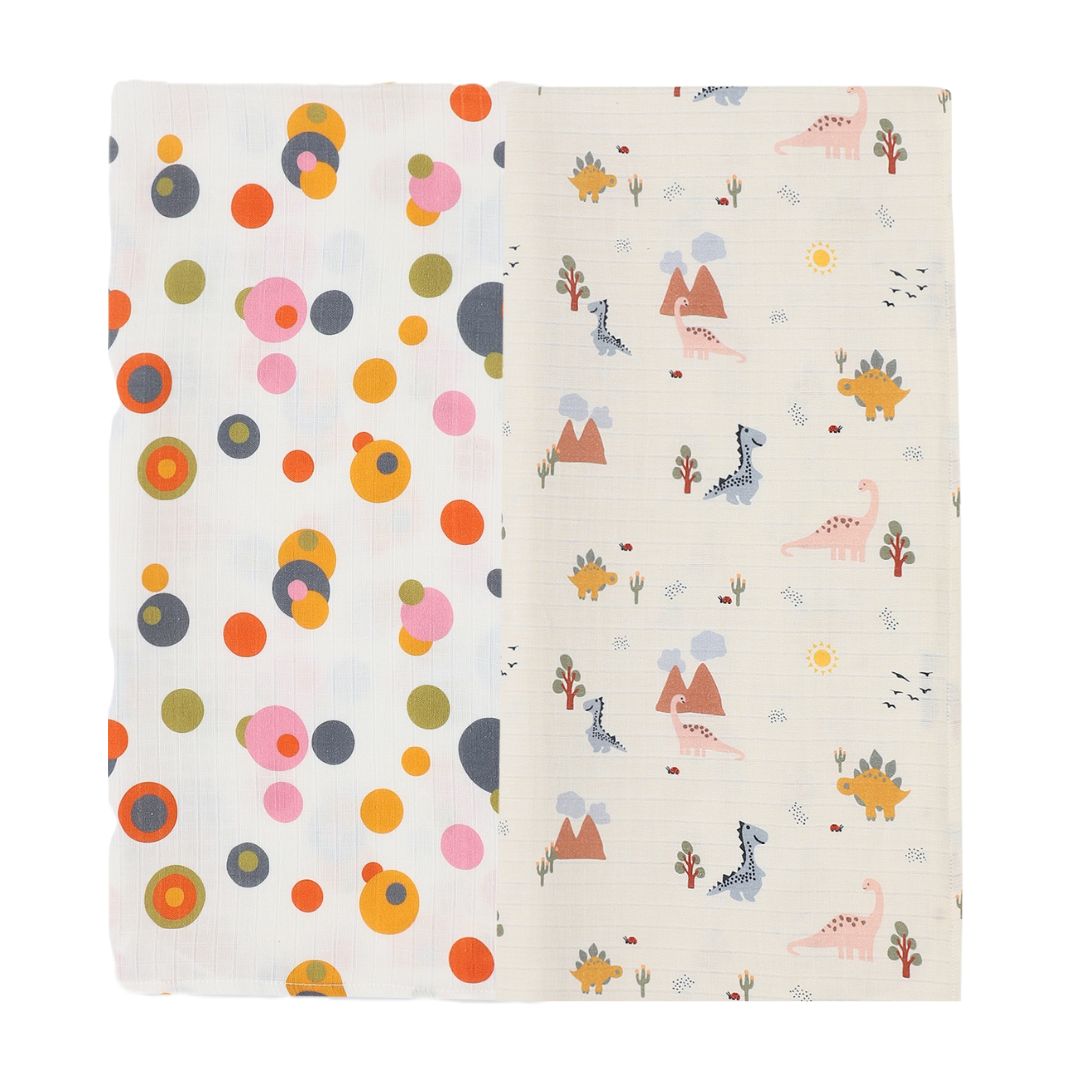 Organic Muslin Swaddle for Newborns-Set Of 2