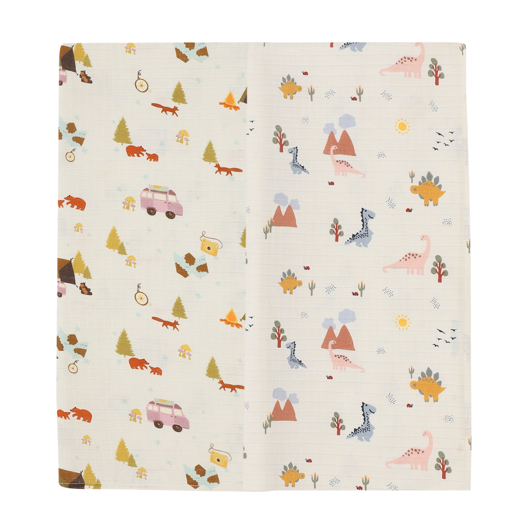 Organic Muslin Swaddle for Newborns-Set Of 2