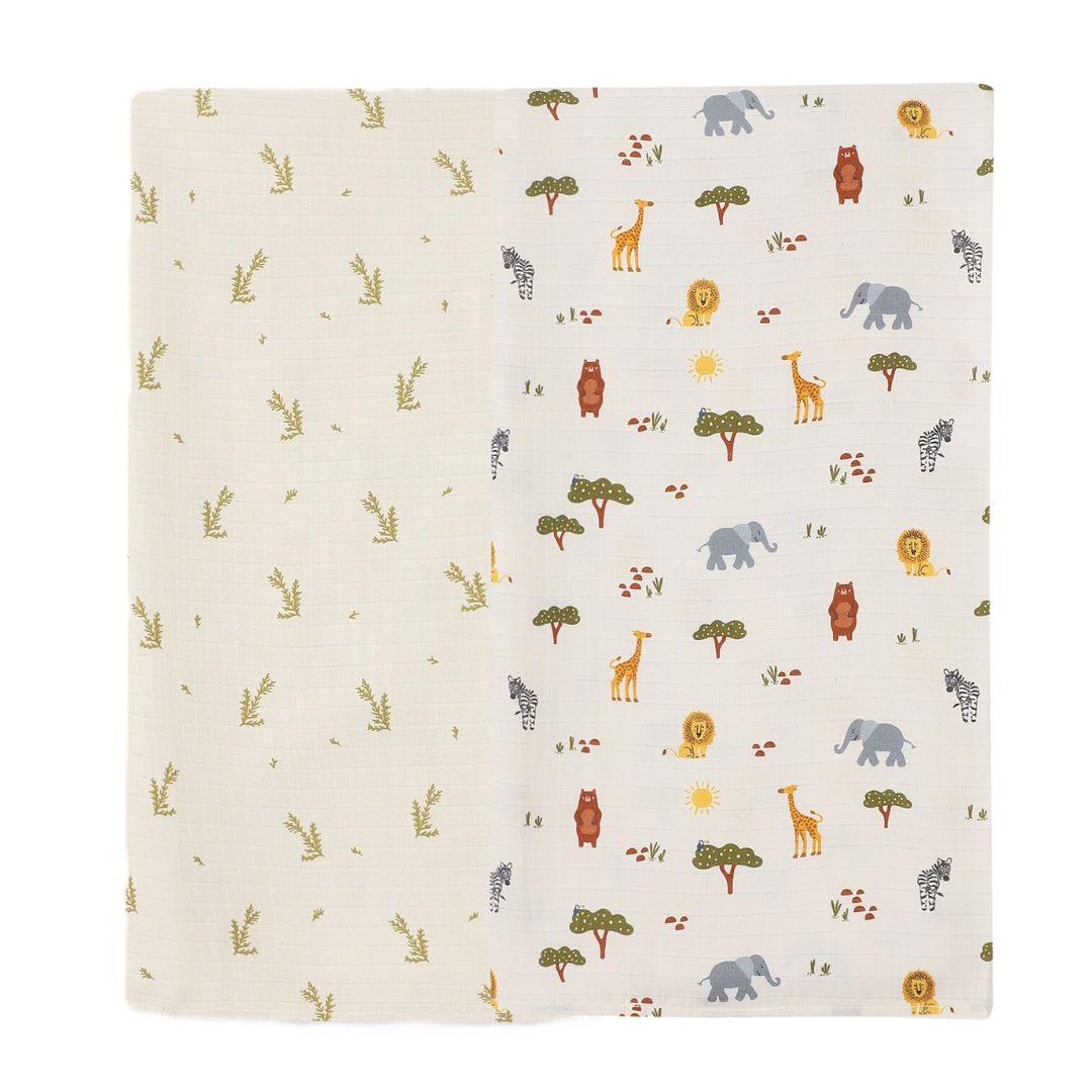 Organic Muslin Swaddle for Newborns-Set Of 2