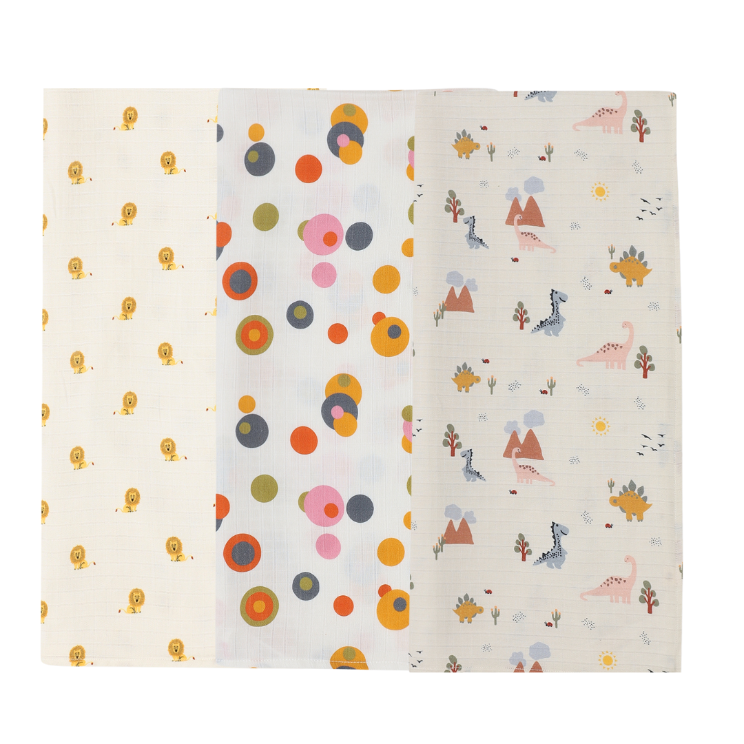 Organic Muslin Swaddle for Newborns-Set Of 3
