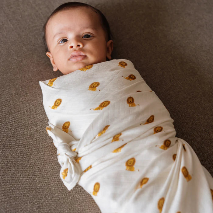 Organic Muslin Swaddle (Hand-Block Printed)