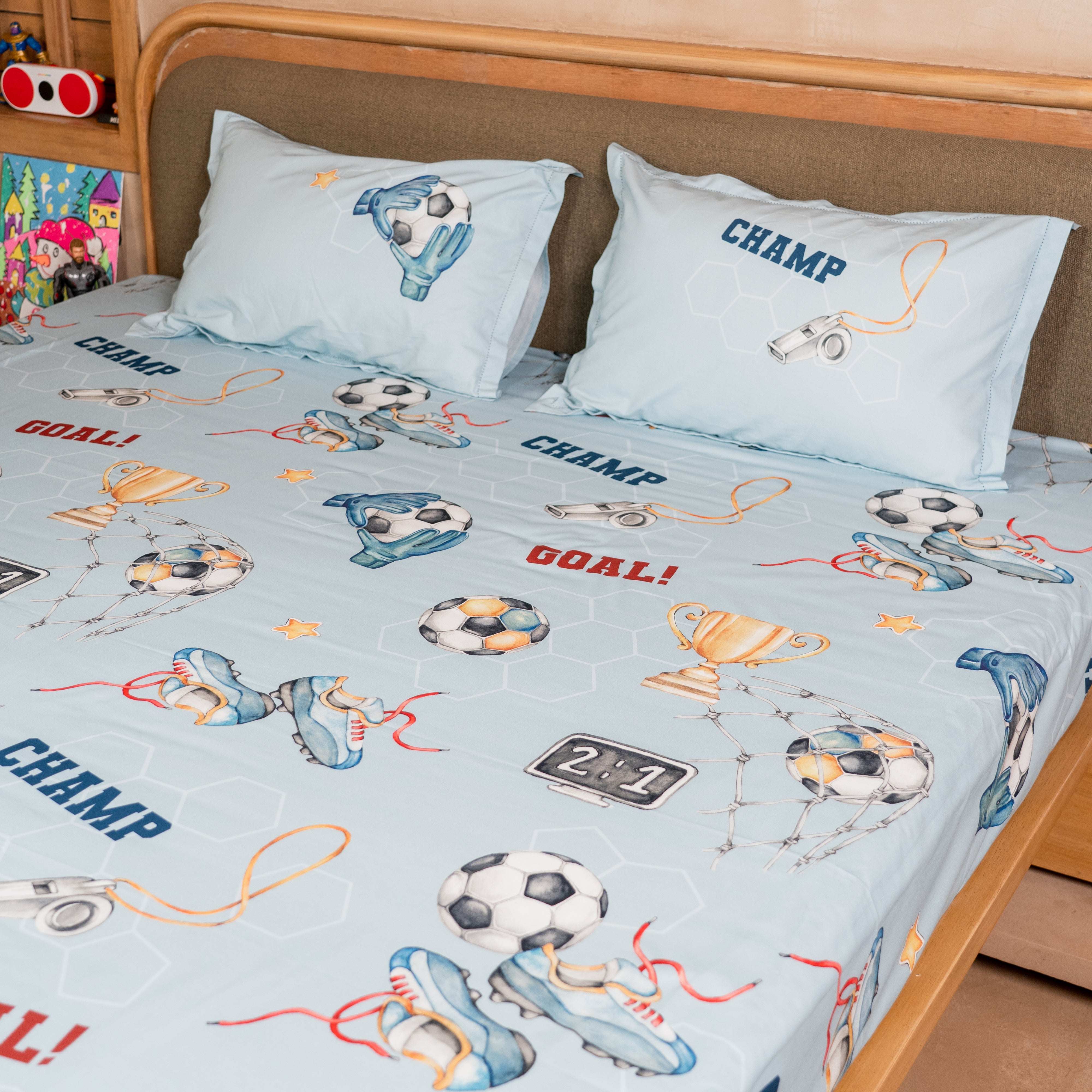 The Game Plan Bed Sheet (Single/Double/King/Fitted/Crib)