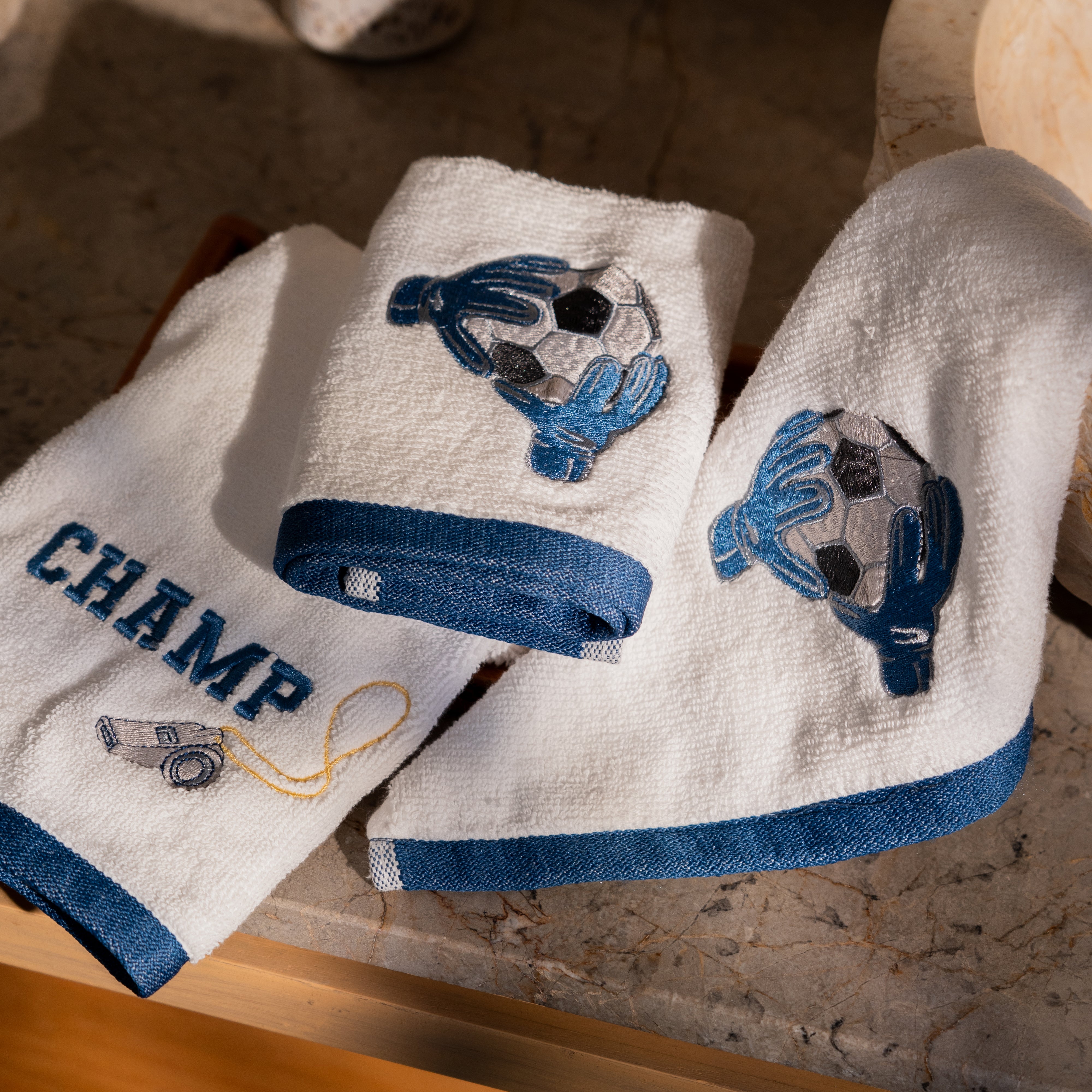 The Game Plan Hand & Face Towels (Set Of 3)