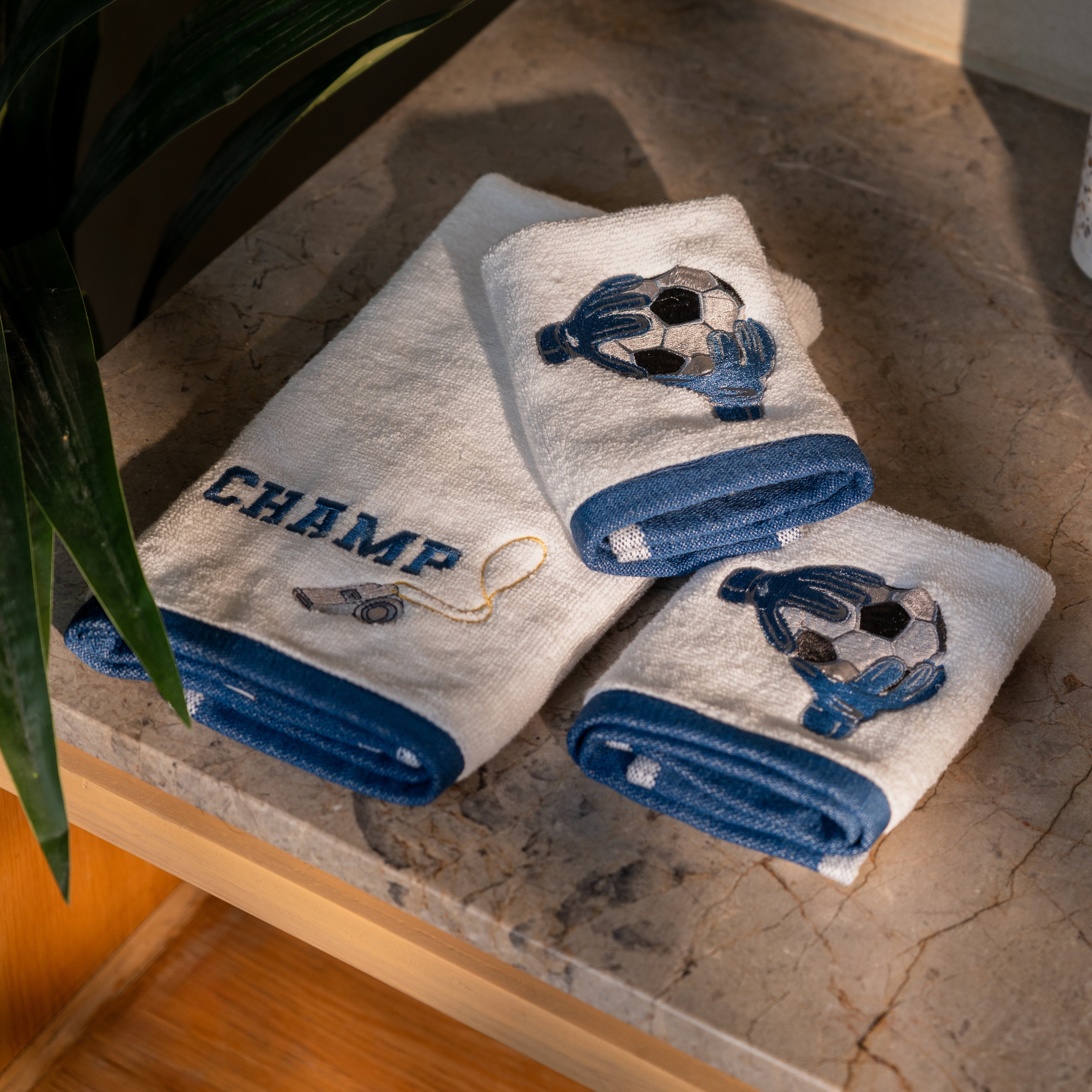 The Game Plan Hand & Face Towels (Set Of 3)