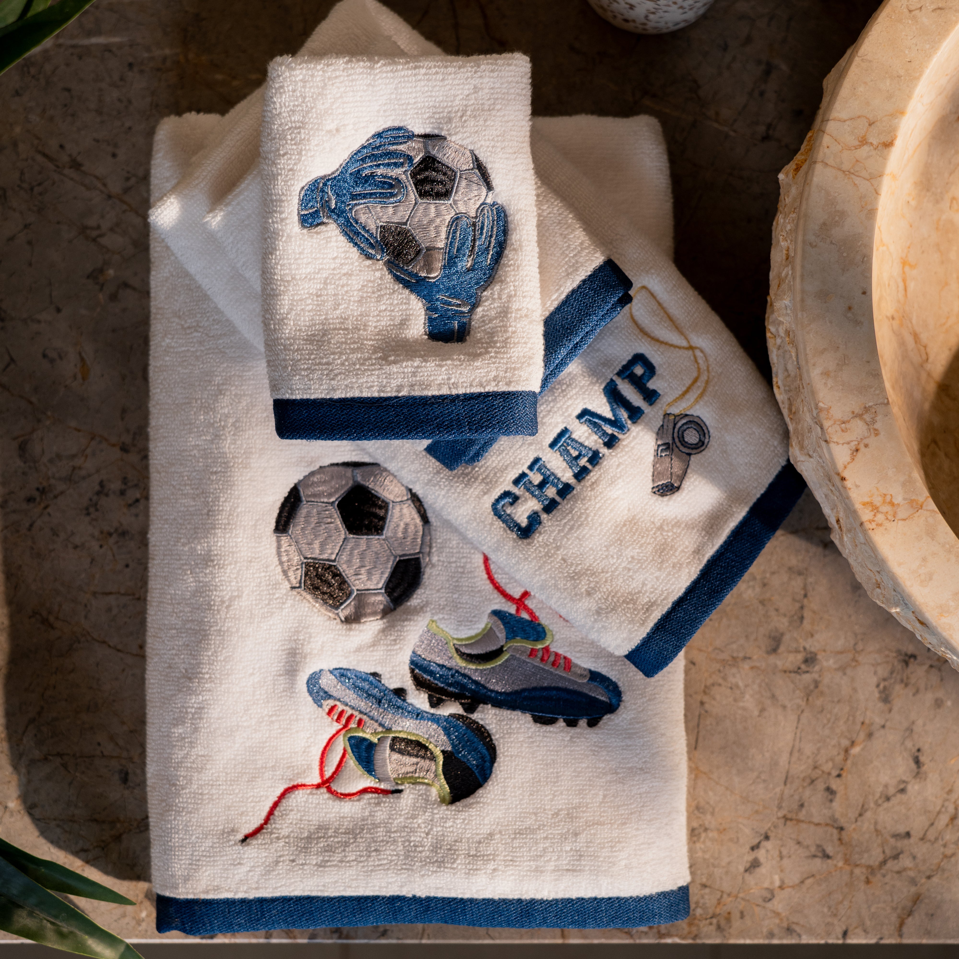 The Game Plan Hand & Face Towels (Set Of 3)