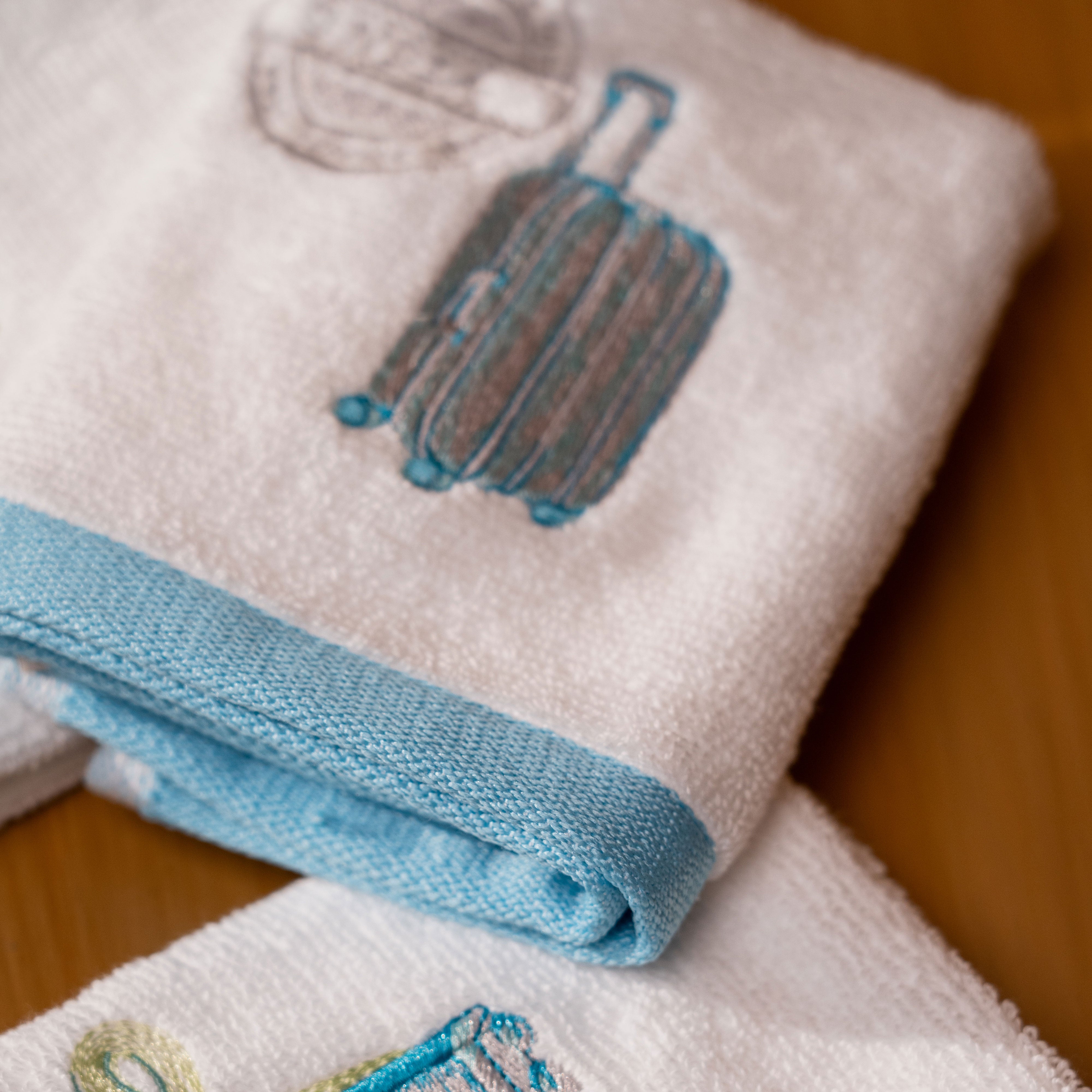 Passport To Wonderland Hand & Face Towels (Set Of 3)